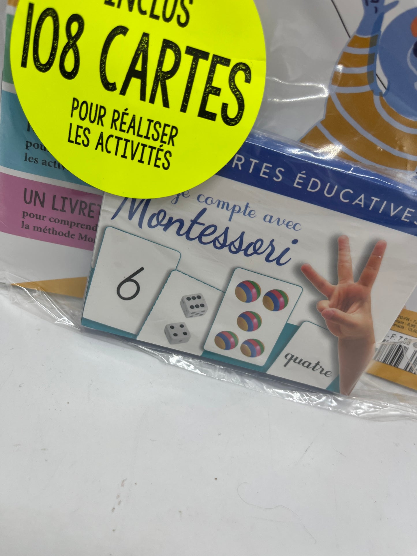 Magazine livre d’activité je fais seul Hors série Montessori 3à 6 ans avec ces 108 cartes j’apprends à’compter je compte Neuf !