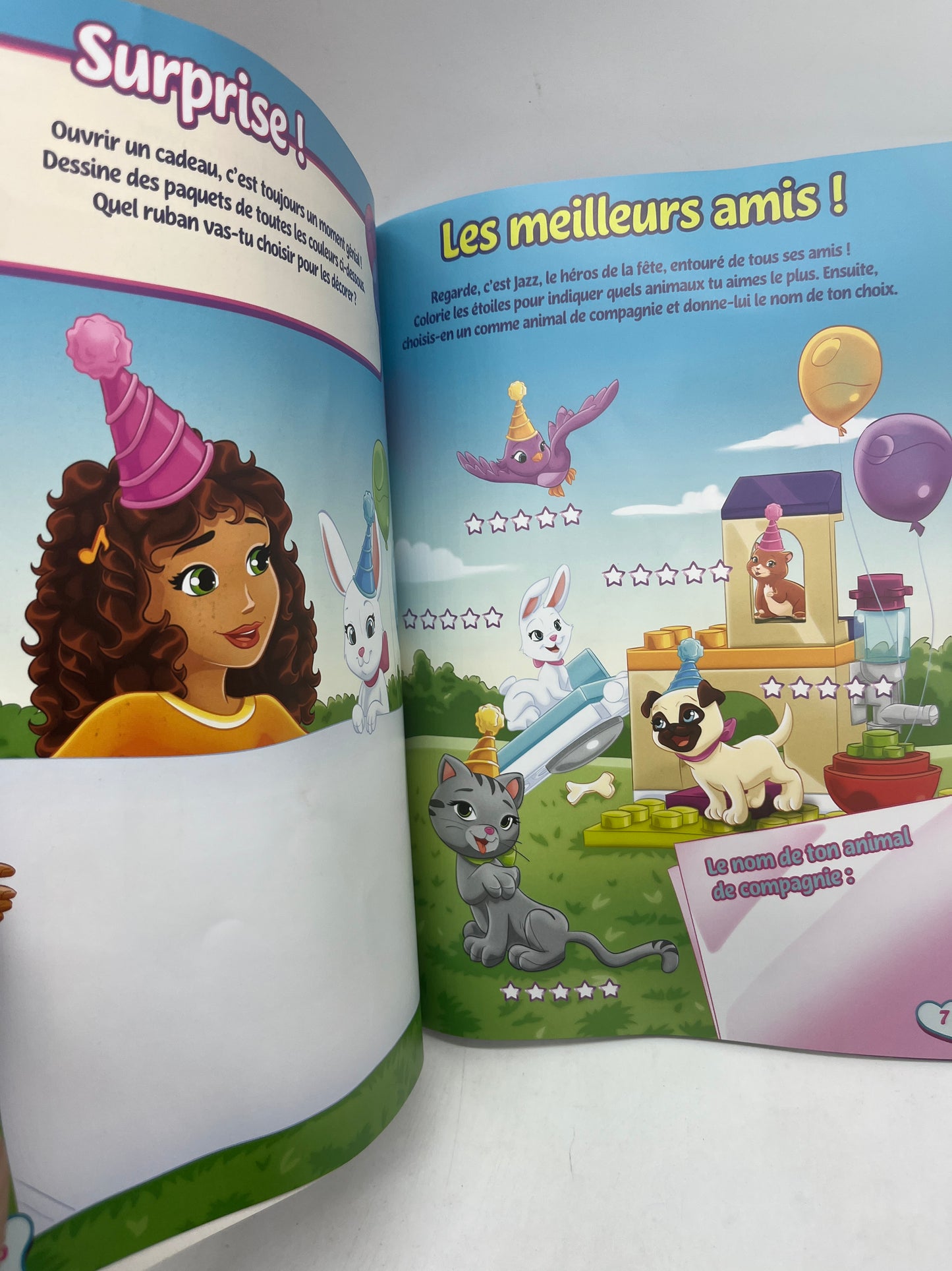 livre d’activité Magazine Lego Friends C’est La fête ! avec sa construction Neuf !