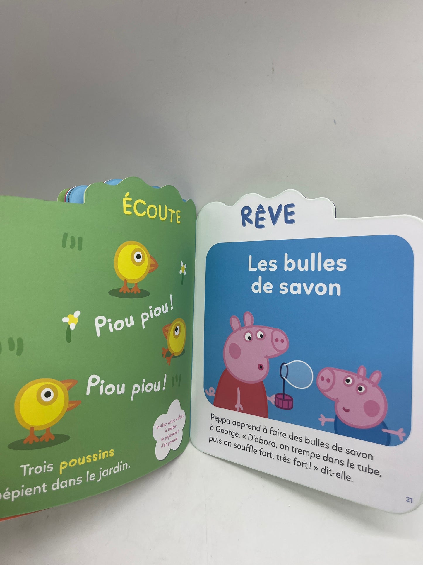 Livre d’activités Magazine À petit pas avec Peppa pig dès 1 ans avec gommettes jeux histoire Neuf thème printemps
