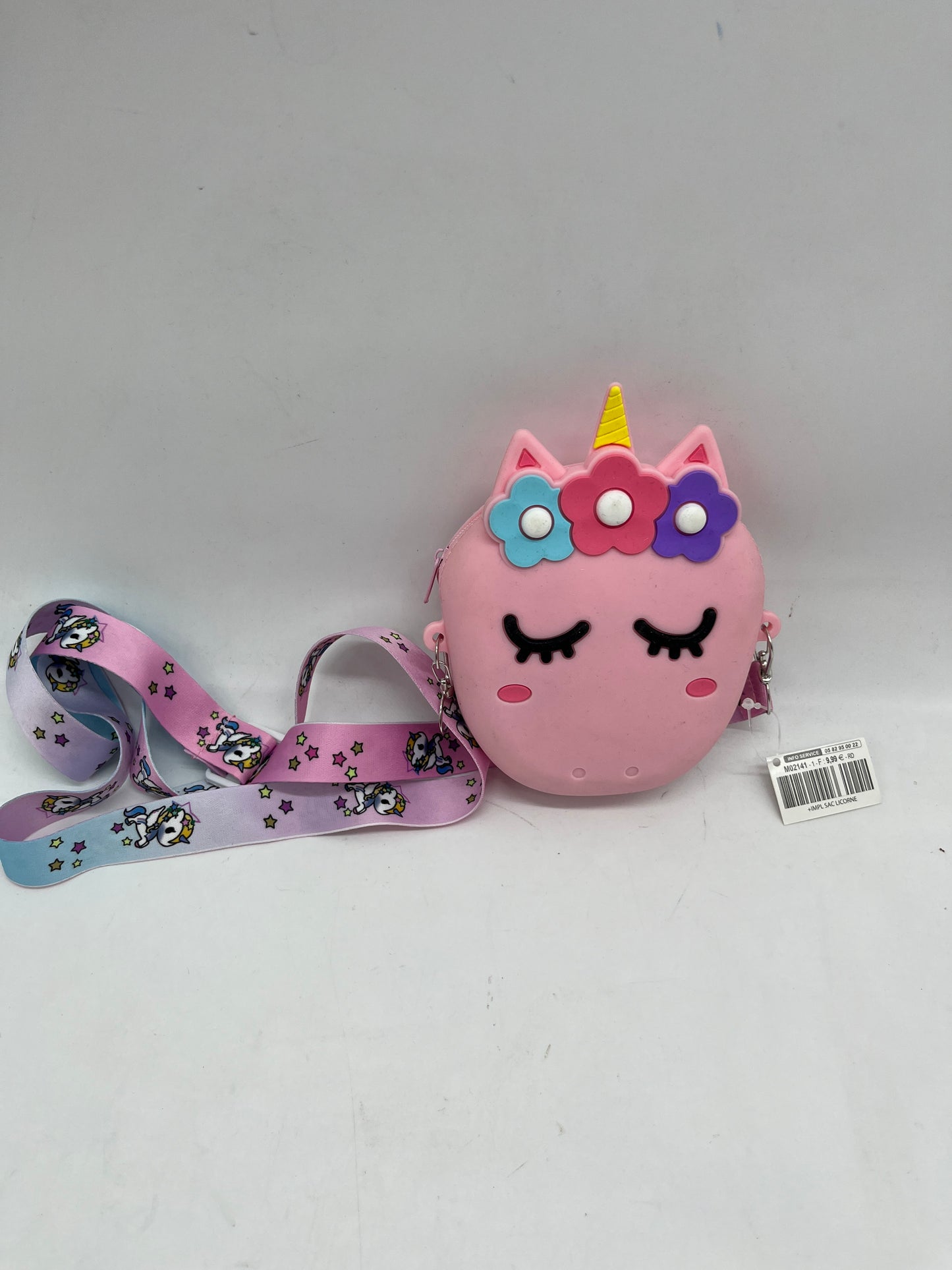 Petite sacoche sac à bandoulière Licorne en silicone 🦄 Neuf