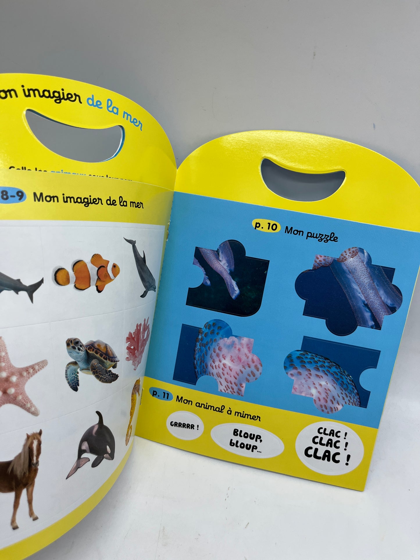 Livre d’activité Magazine Kolala Hors série revue animalière avec imagier et jeux numéro 7 thème la mer Neuf