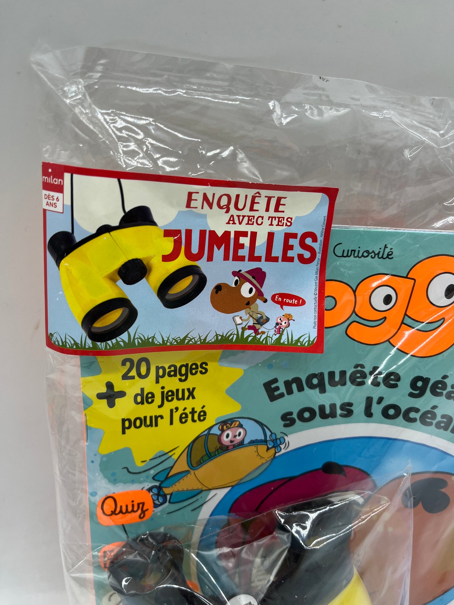 livre d’activite magazine Toboggan enquête géante sous l’océan avec tes jumelles! Neuf 6/8 ans