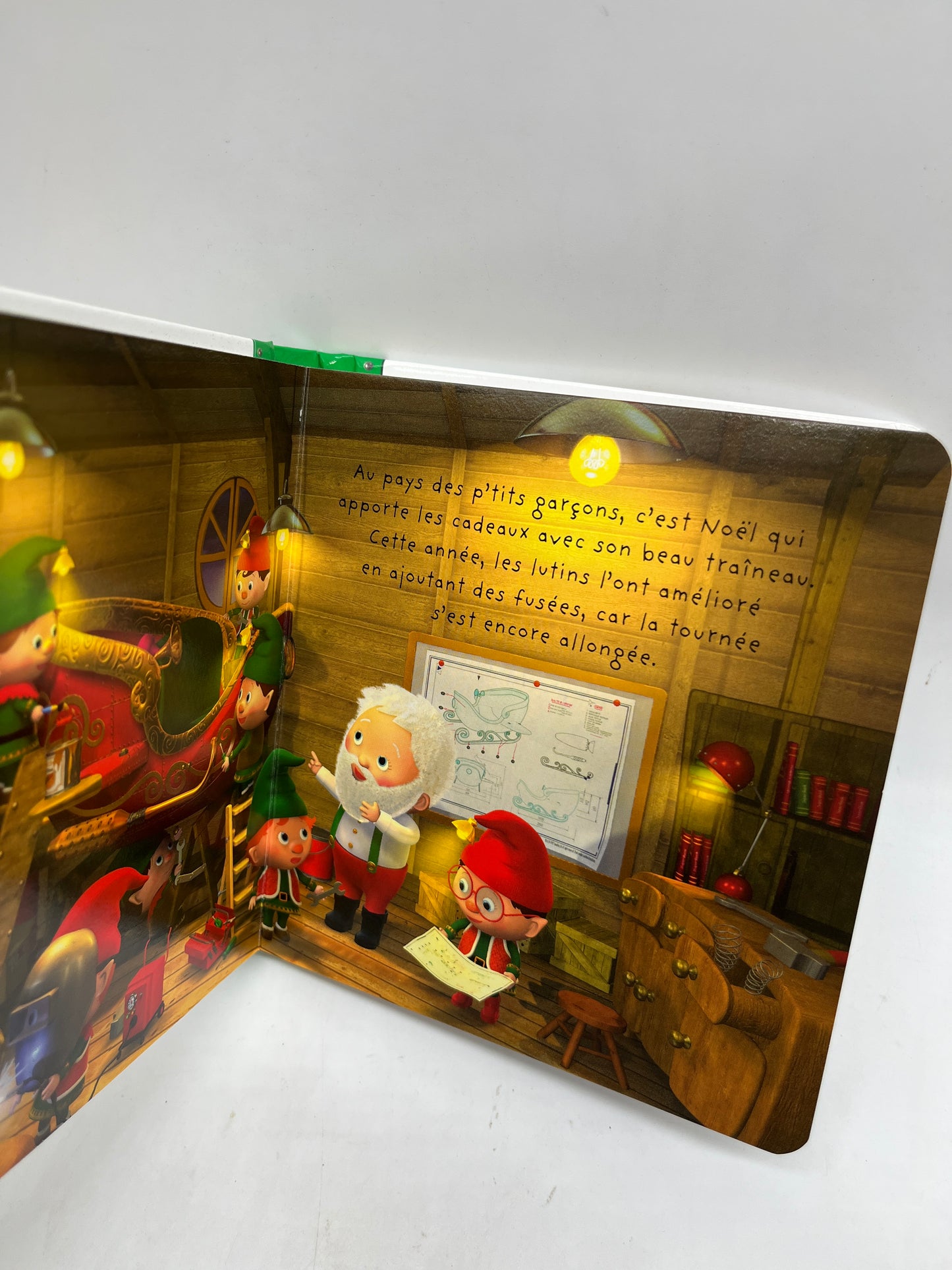 Livre histoire P’tit Garçon Le traîneau du Père Noël édition Fleurus