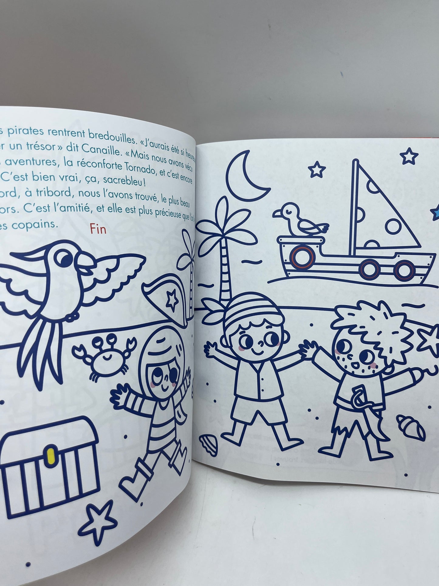 Livre d’activité Magazine TOUPIE les jeux de l’école avec ses 175 gommettes Thème Pirate Neuf