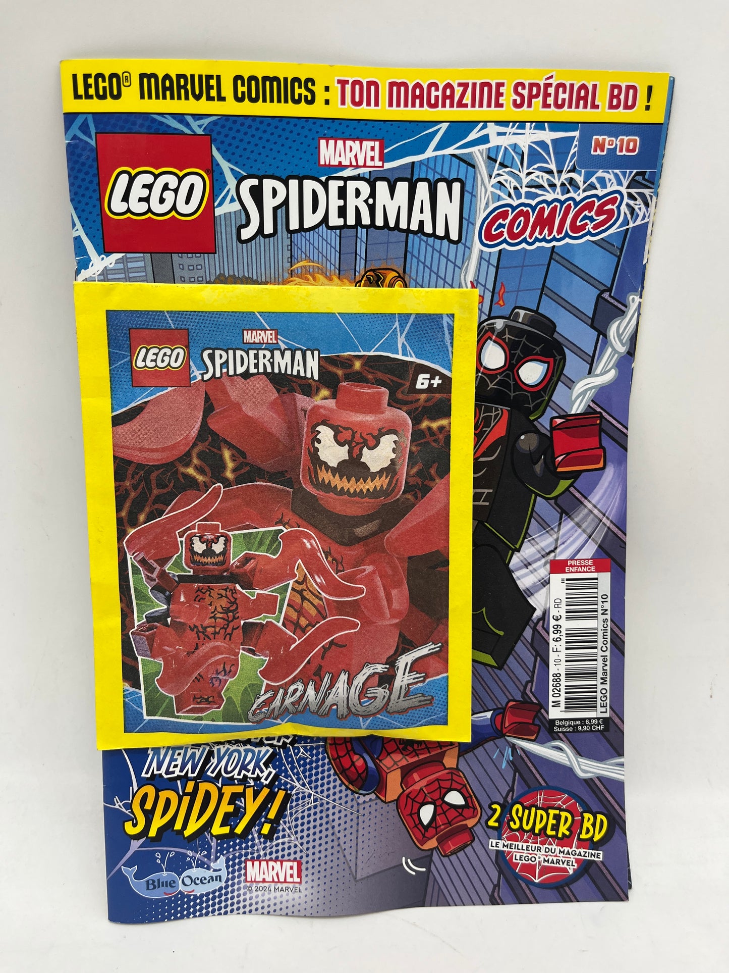 livre d’activité Magazine Lego Marvel comics avec sa mini figurine Garnage Neuf !