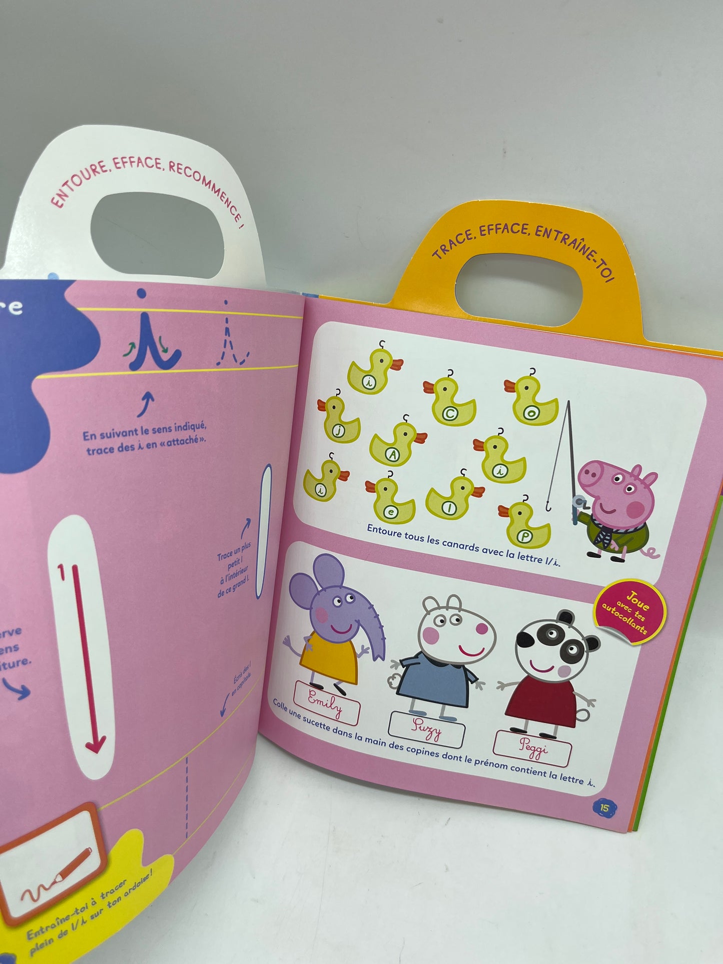 Livre d’activités Magazine Je Joue j’apprends Peppa pig Mon année de maternelle 80 gommettes couleur lettre chiffres numéro 43 Neuf