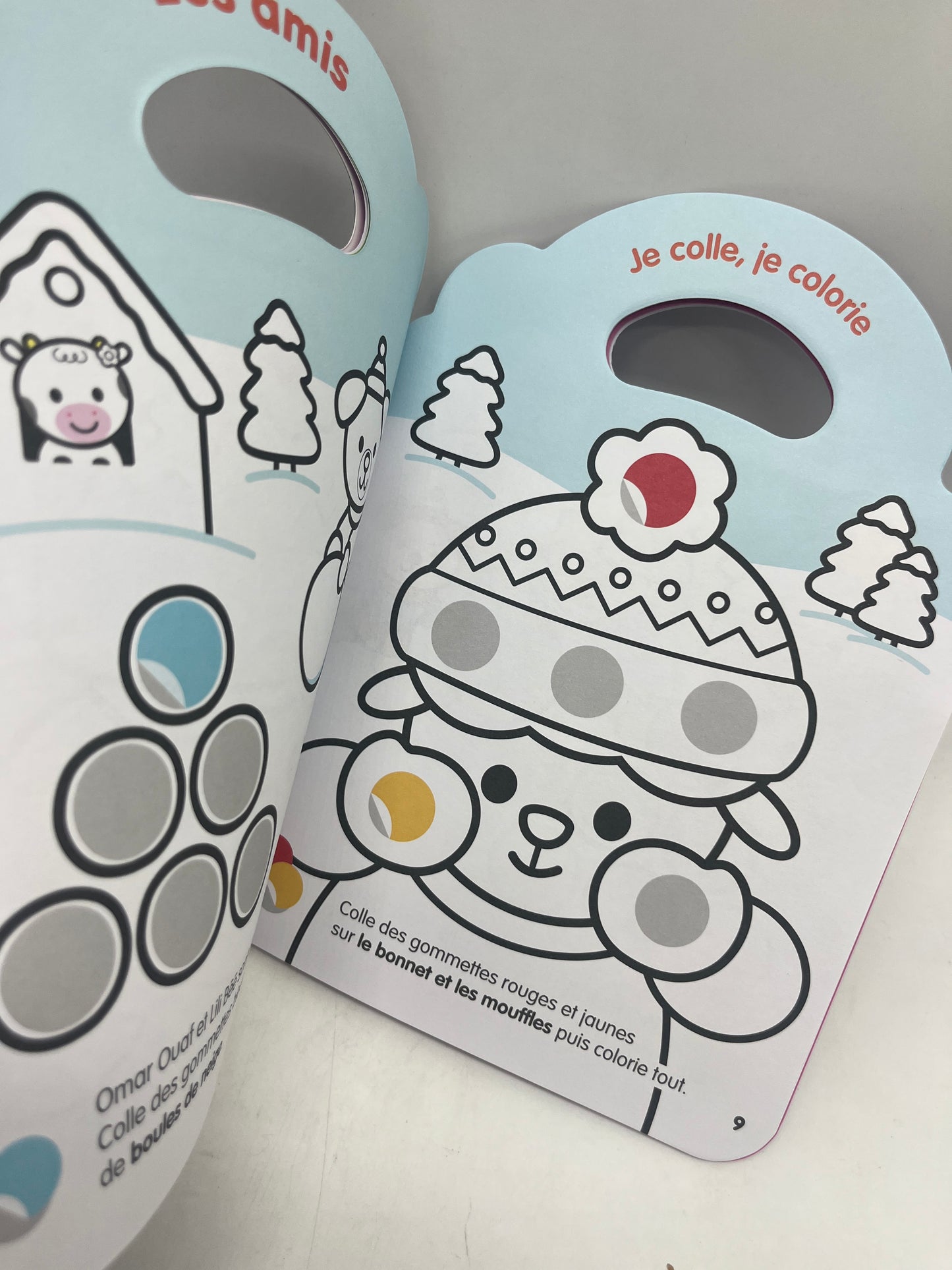 Livre d’activité Magazine Je colle je colorie thème Avec les copains ! Avec imagier Lola Meuh neuf