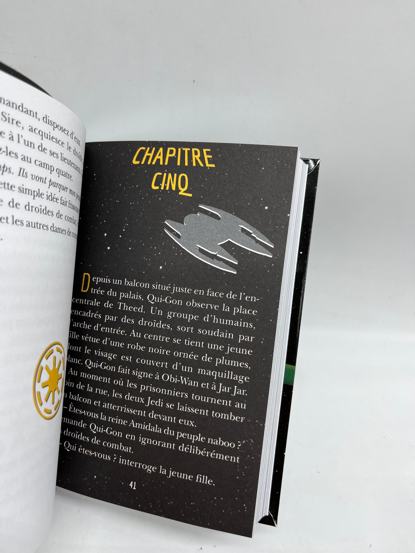 Livre histoire Ma bibliothèque verte mes premiers Romans STAR WARS episode 1 la menace fantôme Neuf