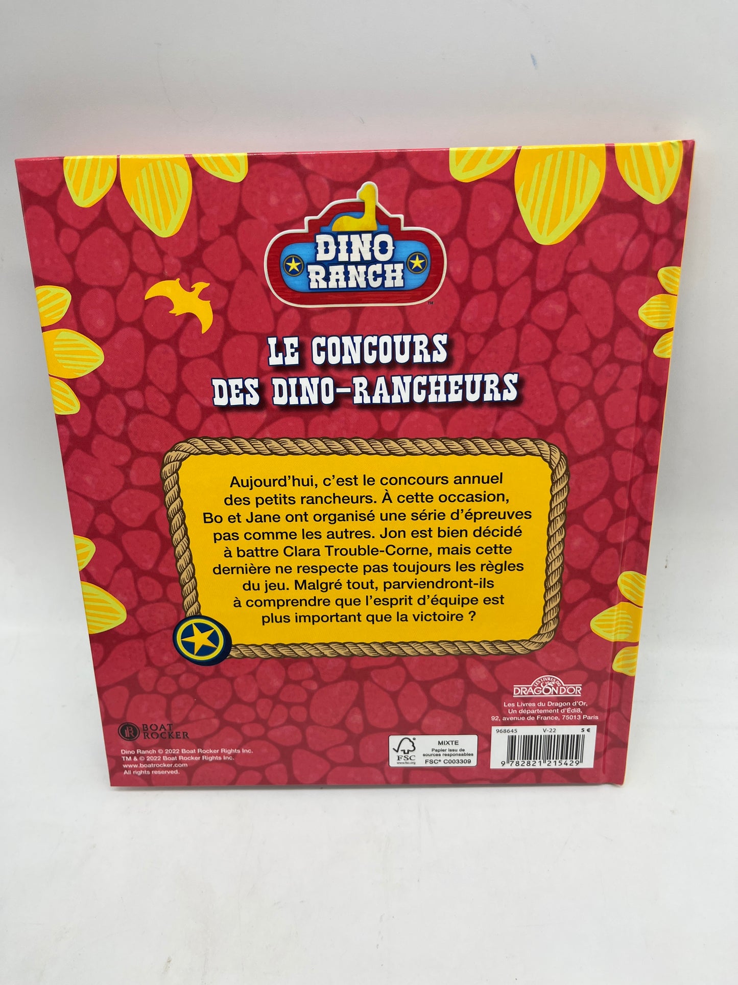 Livre histoire Disney DINO RANCH Le concours des DINO-Rancheurs Neuf Dinosaure