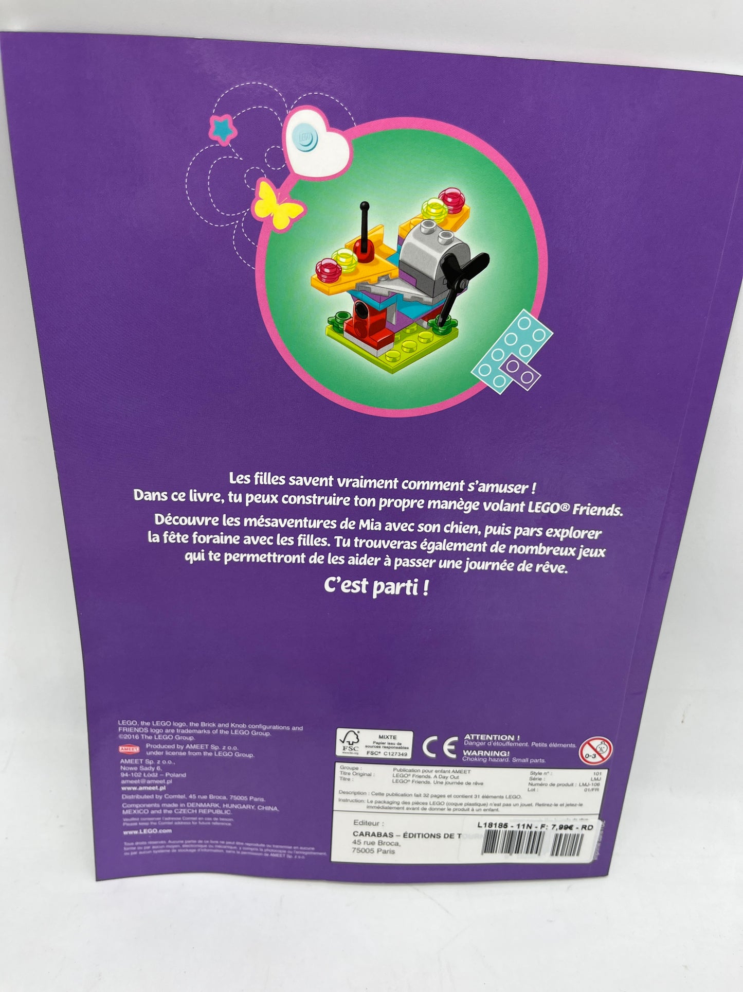 livre d’activité Magazine Lego Friends Une journée de rêve avec sa construction Neuf !