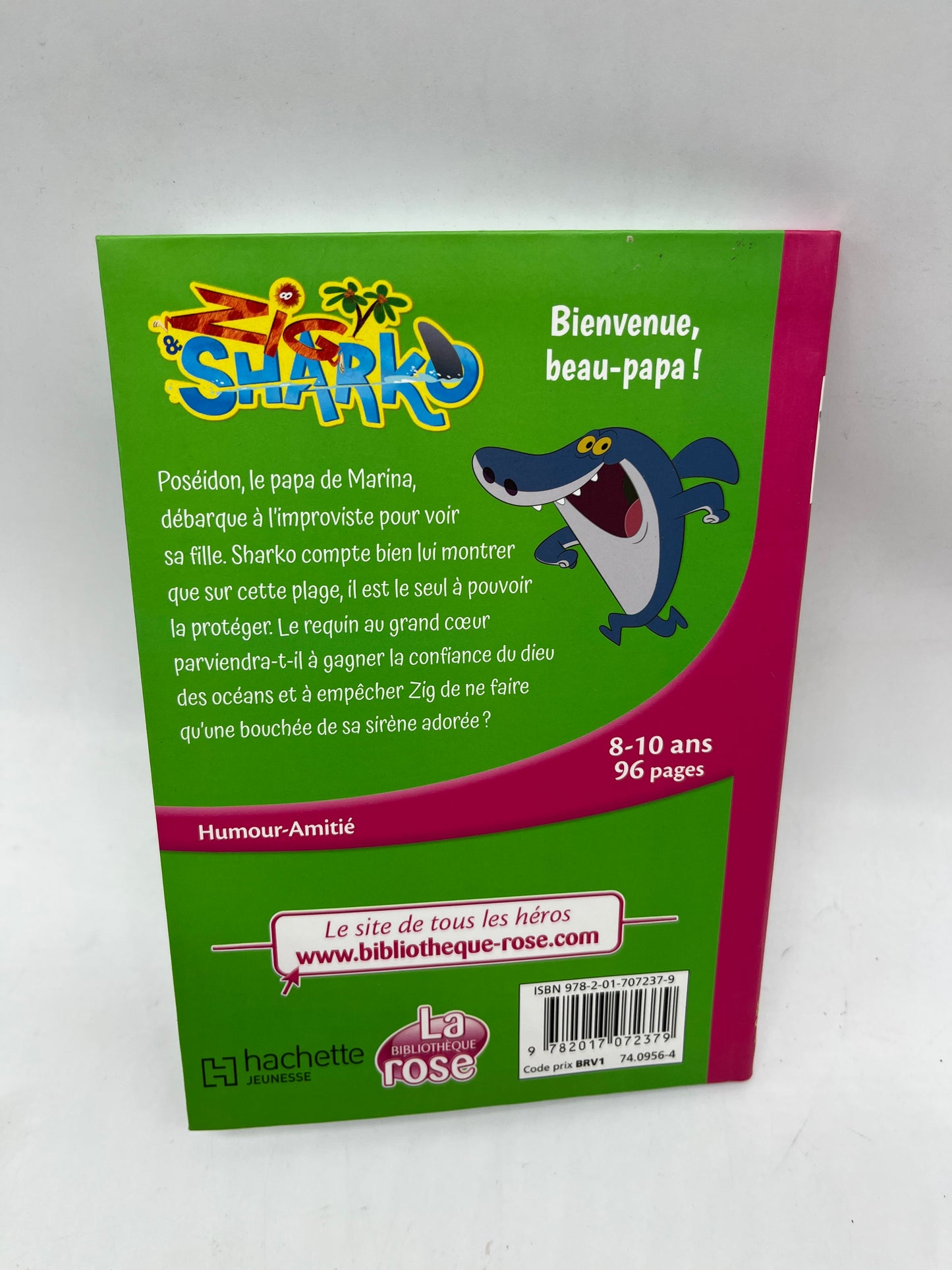Livre histoire Ma bibliothèque rose Mes lectures Zik et Sharko bienvenue Beau papa Neuf