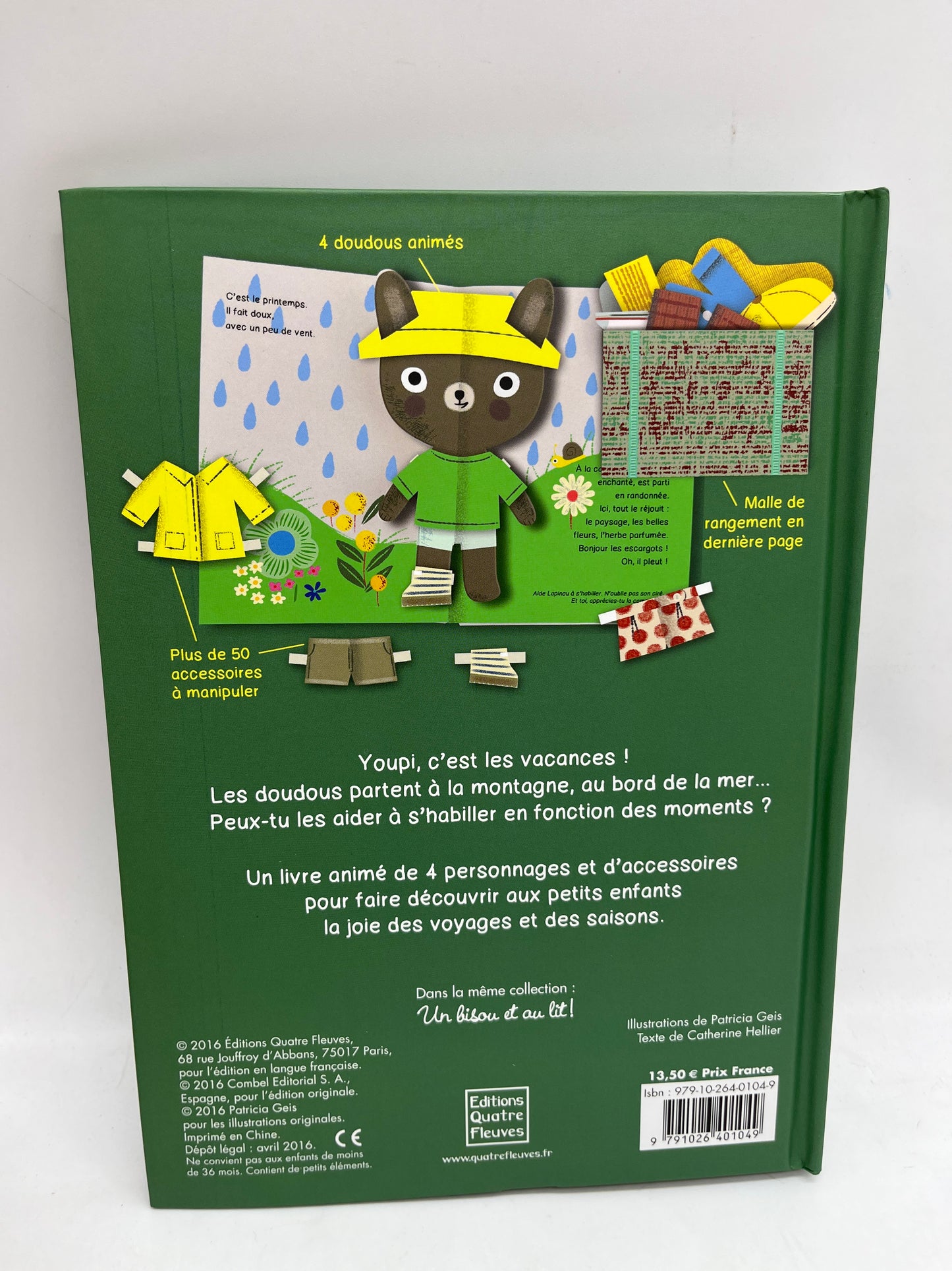 Livre histoire C’est les vacances livre pop up animé ave 50 accessoires à manipuler Neuf
