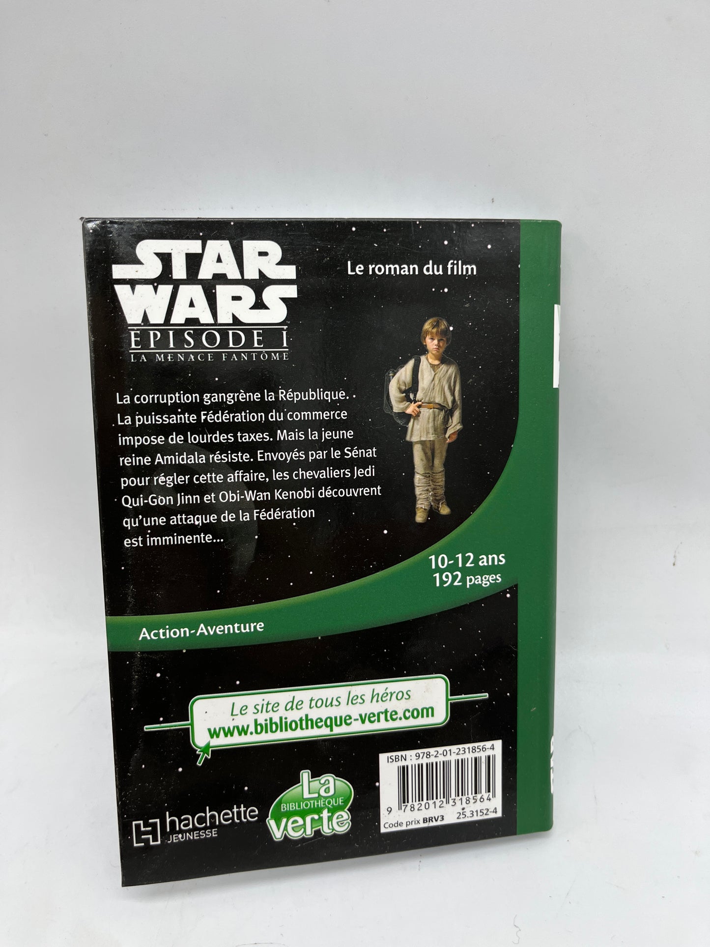 Livre histoire Ma bibliothèque verte mes premiers Romans STAR WARS episode 1 la menace fantôme Neuf
