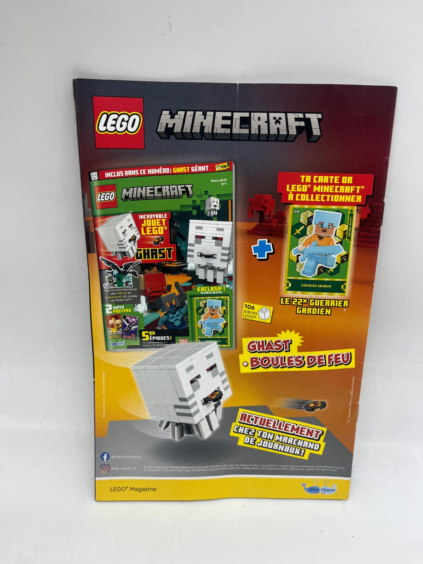 livre d’activité Magazine Lego Ninjago comics avec sa mini figurine Kay Neuf !
