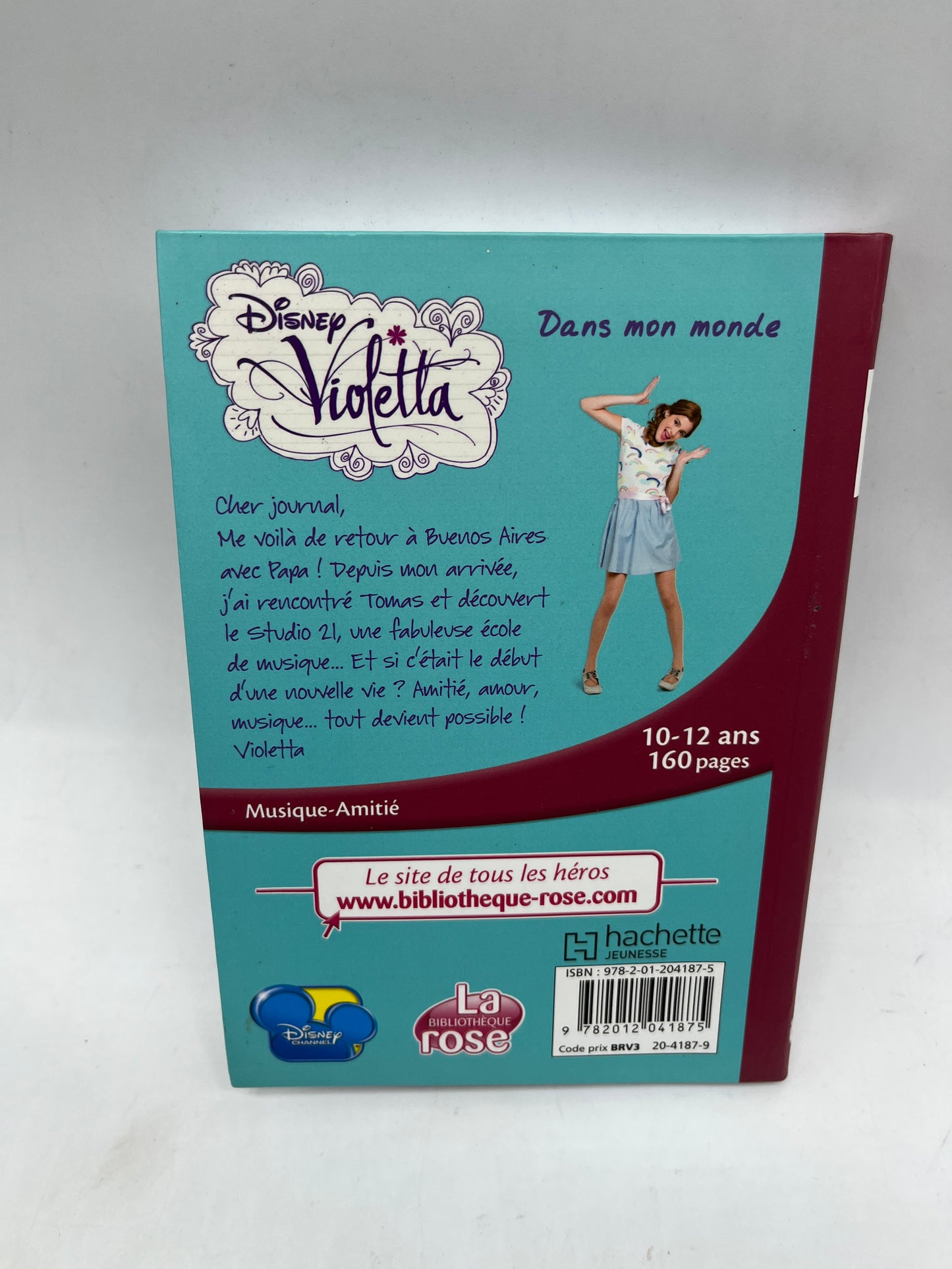Livre histoire Ma bibliothèque rose Disney Violetta dans mon monde Neuf