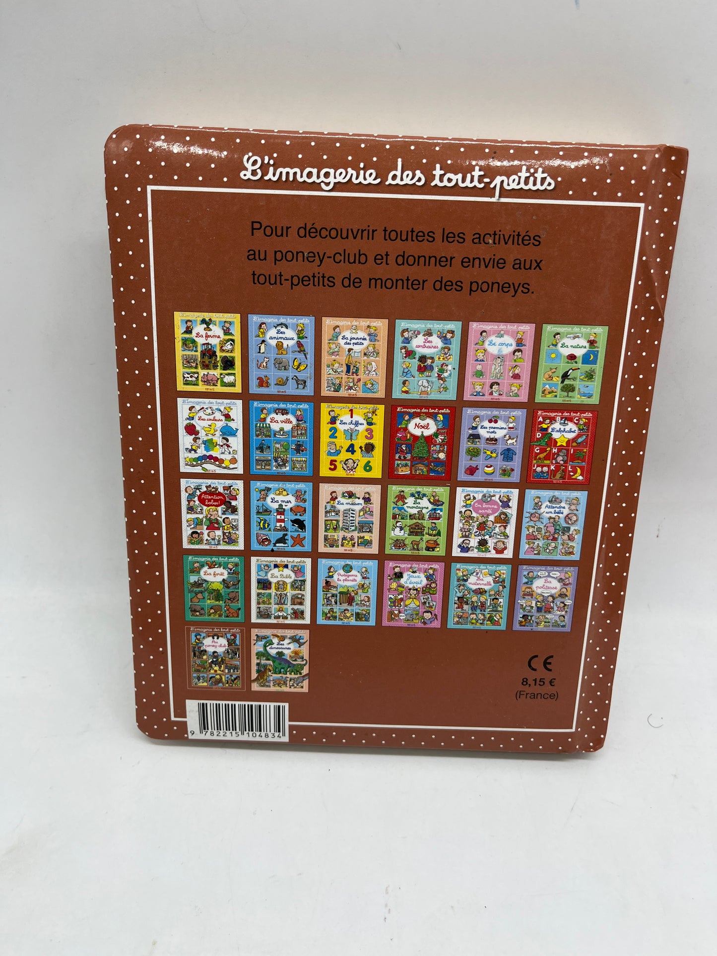 livre Imagerie des touts petits Éditions Fleurus Thème Au poney club chevaux Neuf jamais ouvert