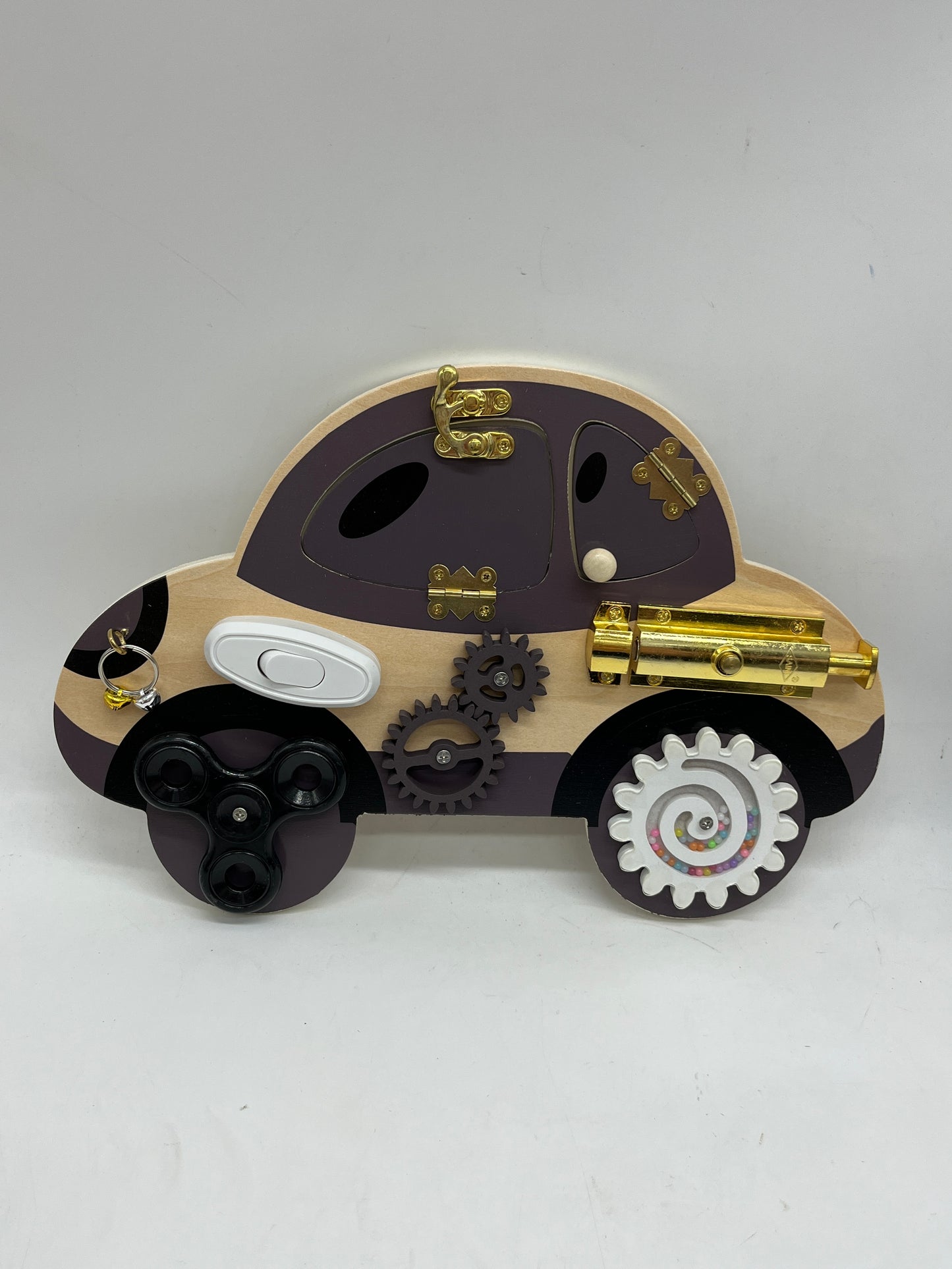 Jouet jeu activités apprentissage
motricité Tableau d’activités Busyboard En forme de voiture Neuf