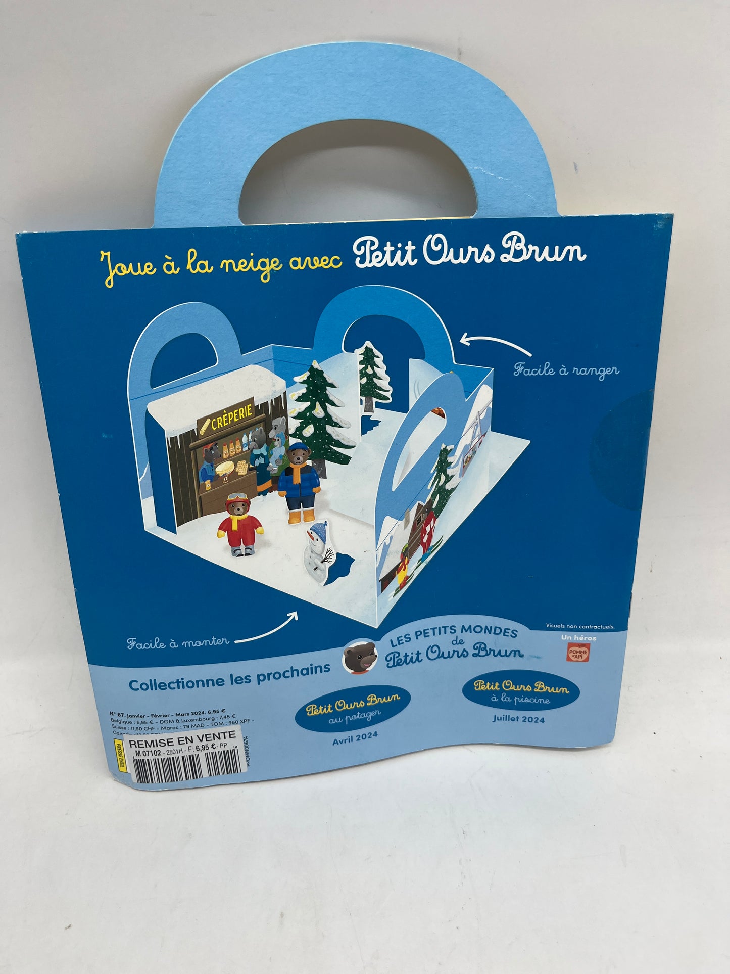 Livre d’activité Magazine Les petits mondes de Petit Ours brun modèle Hiver vice la neige avec ses 2 figurines Neuf