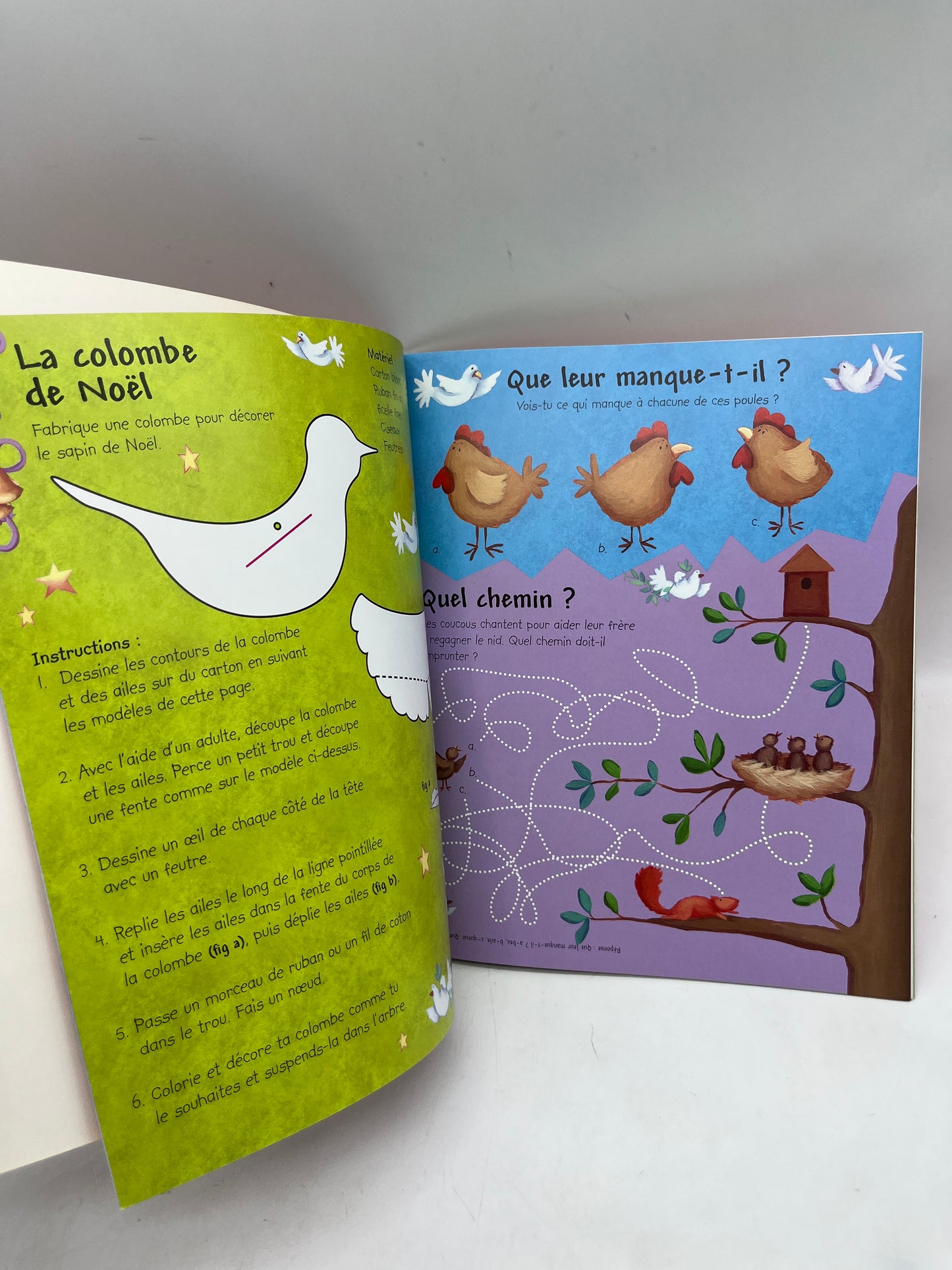 Livre activité magazines Le sapin 🌲 de Noël avec activités stickers Special Noël