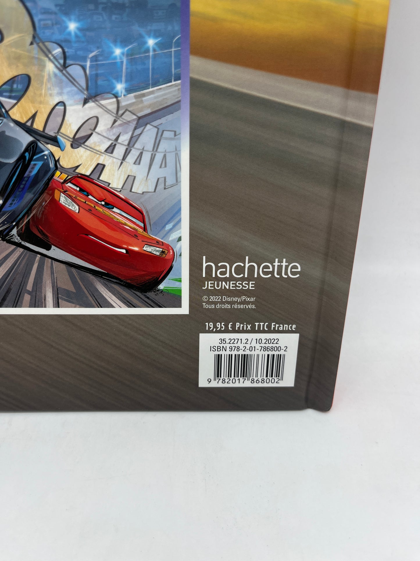 Livre histoire Disney La grande Aventure Cars Flash macqueen Neuf