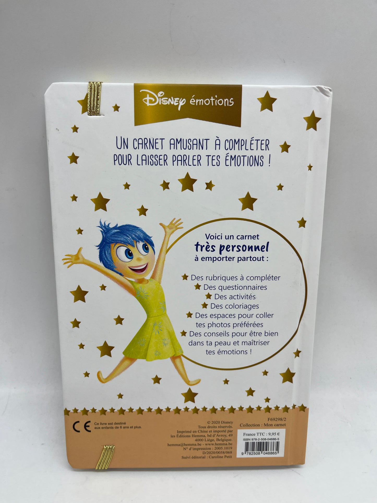 Livre Bloc notes mon carnet tes émotions apprendre à reconnaître ces émotions disney princesse type Montessori Neuf