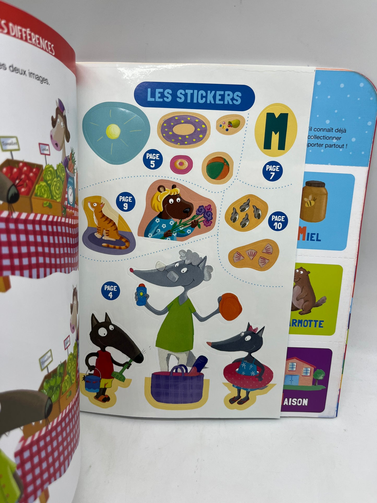 Livre d’activité magazine je joue j’apprends avec P’tit Loup Neuf ! Avec gommettes et imagier