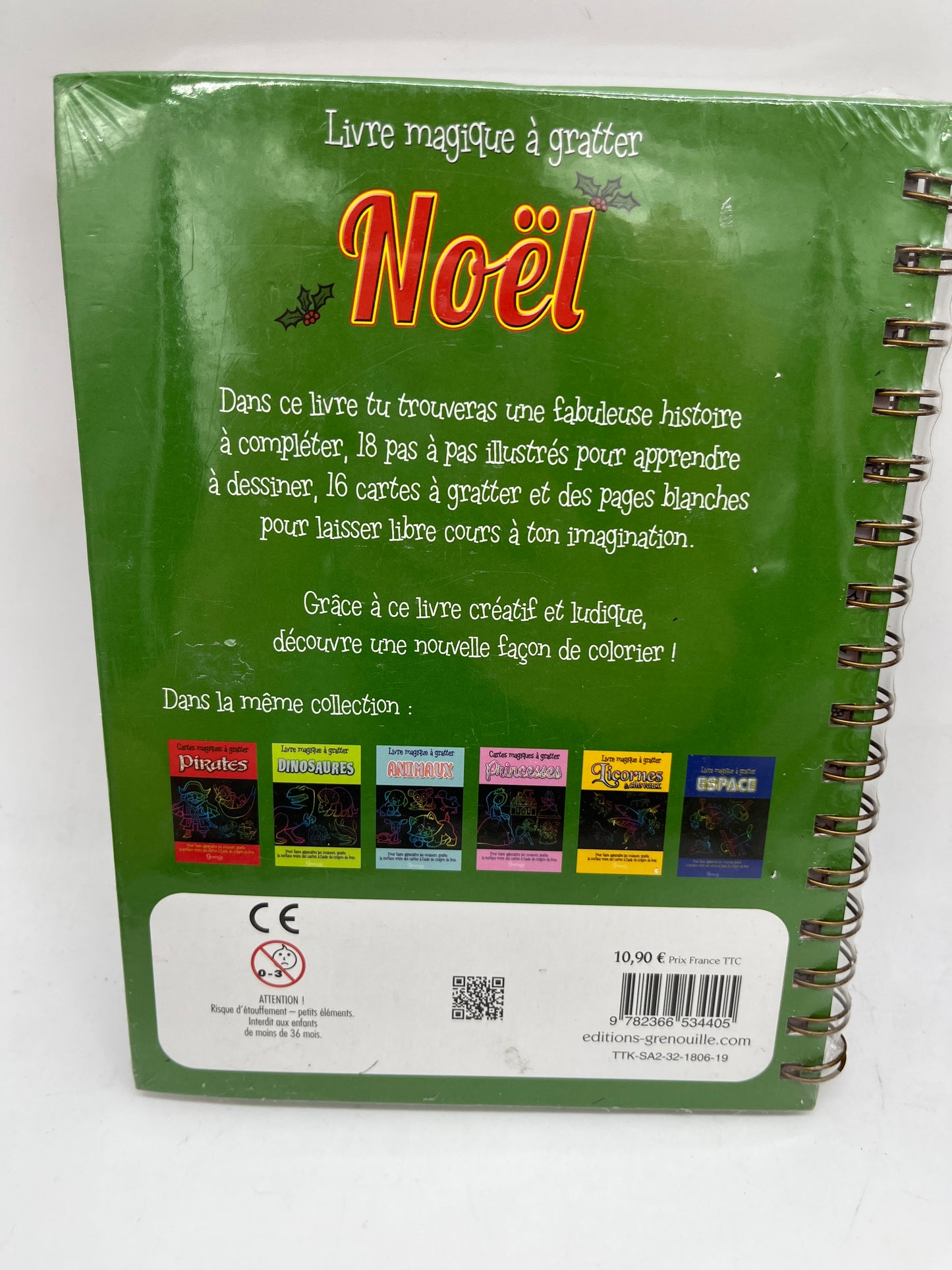 livre d’activité Livre magique à gratter avec son stylet thème Noël Neuf