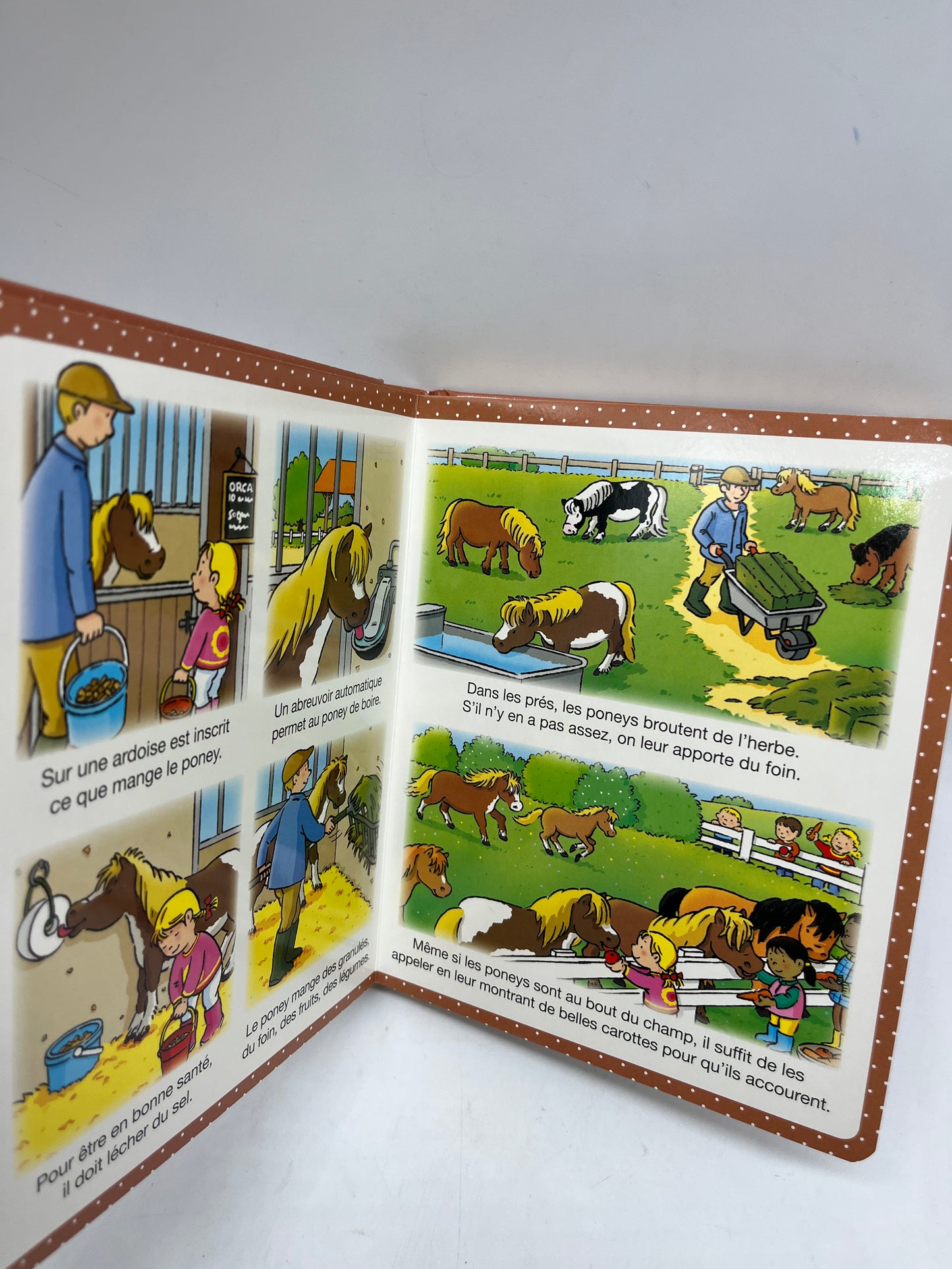 livre Imagerie des touts petits Éditions Fleurus Thème Au poney club chevaux Neuf jamais ouvert