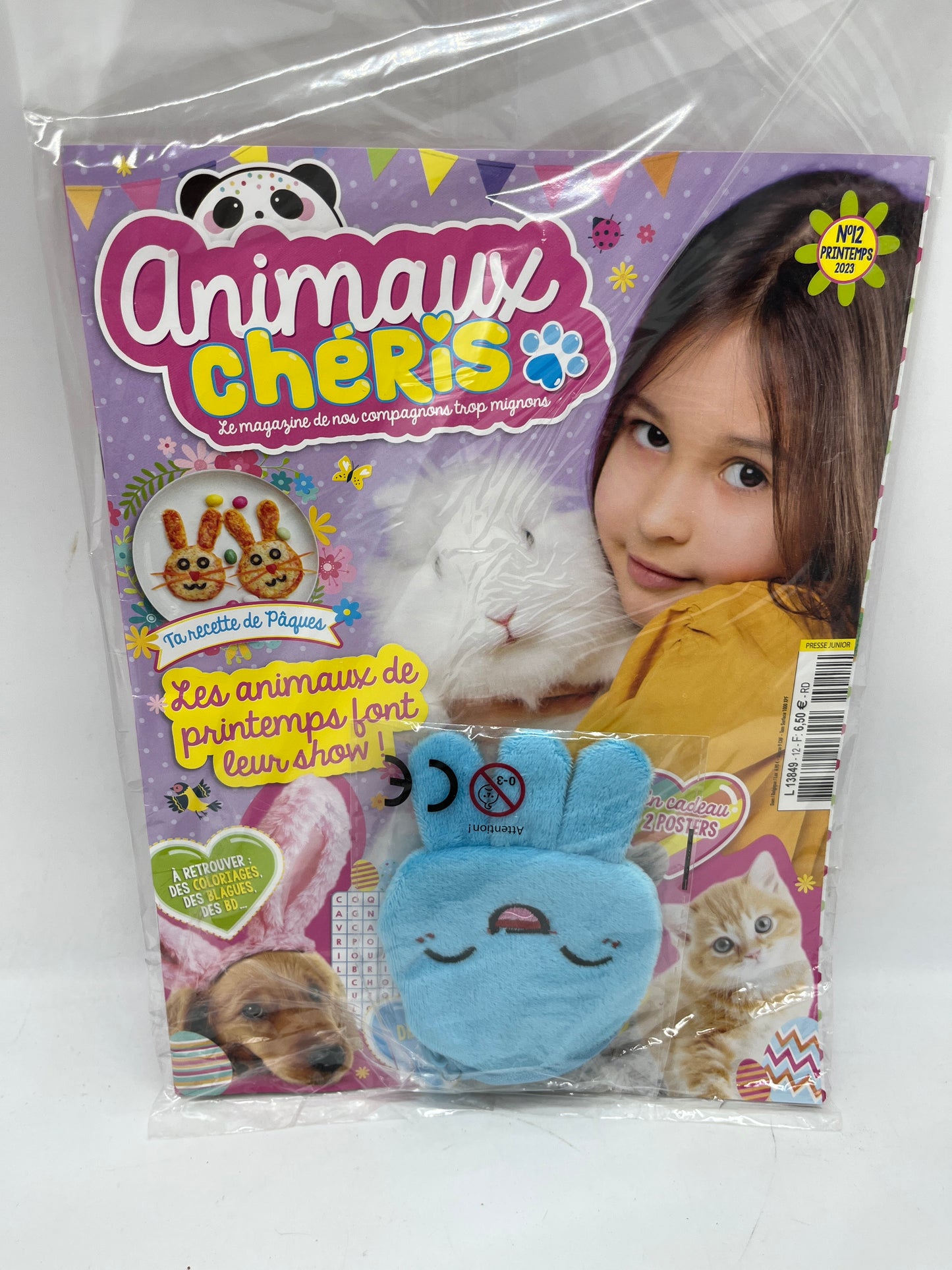 Livre d’activité Magazine Animaux cheri avec son petit porte monnaie pieuvre Neuf !