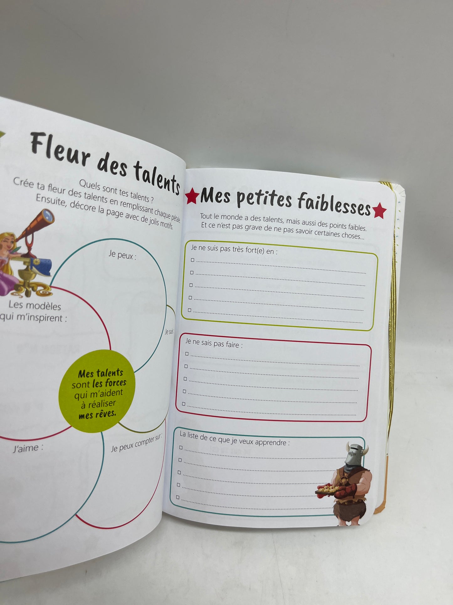 Livre Bloc notes mon carnet tes émotions apprendre à reconnaître ces émotions disney princesse type Montessori Neuf