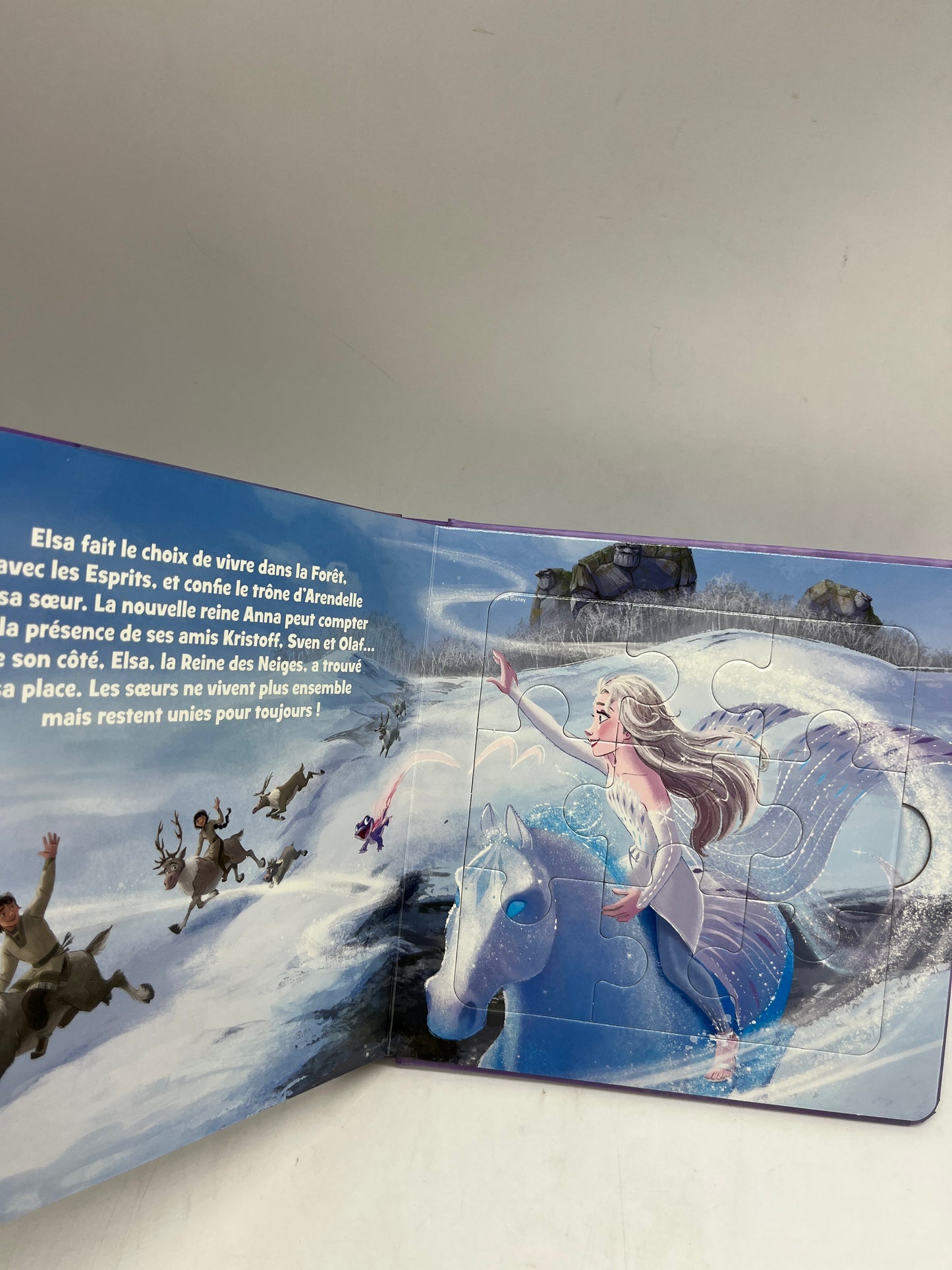 Mon Livre Puzzle Princesse La reine des neiges 2 Disney avec ses 5 histoires Puzzle de 9 pièces Neuf !