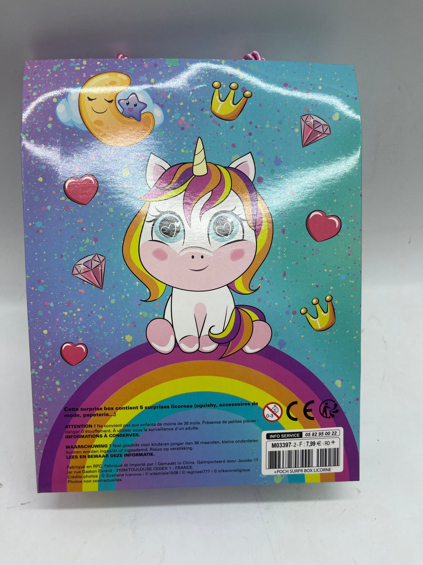 Pochette Pack Mystère de 5 Surprises surprise spécial Licornes contenu surprise Neuf