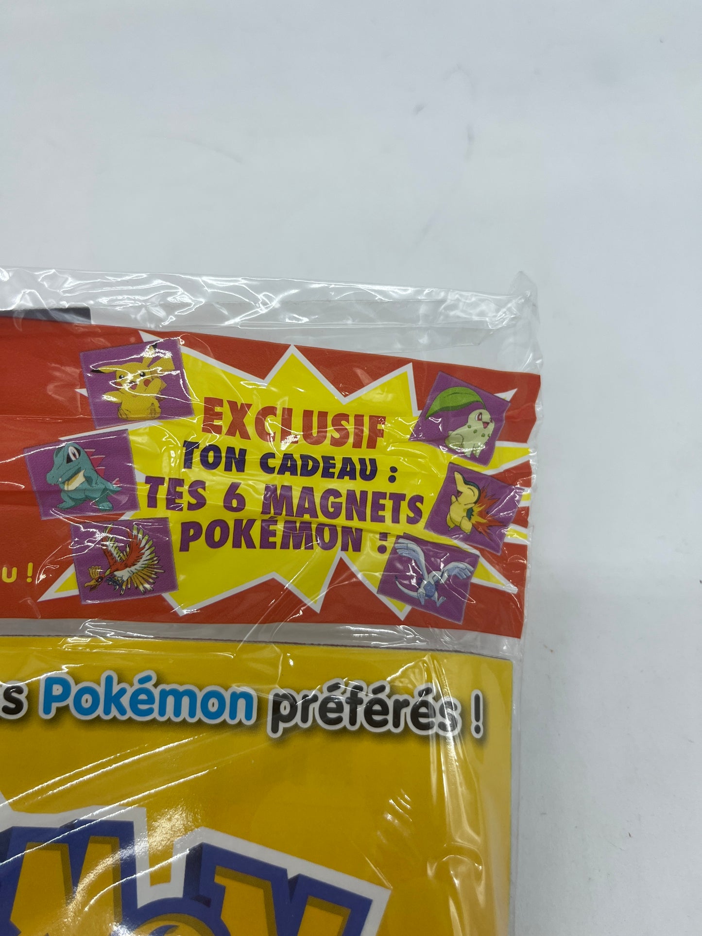 Livre d’activité Magazine POKEMON le magazine officiel avec ces 6 magnets modèle orange ancien version NEUF