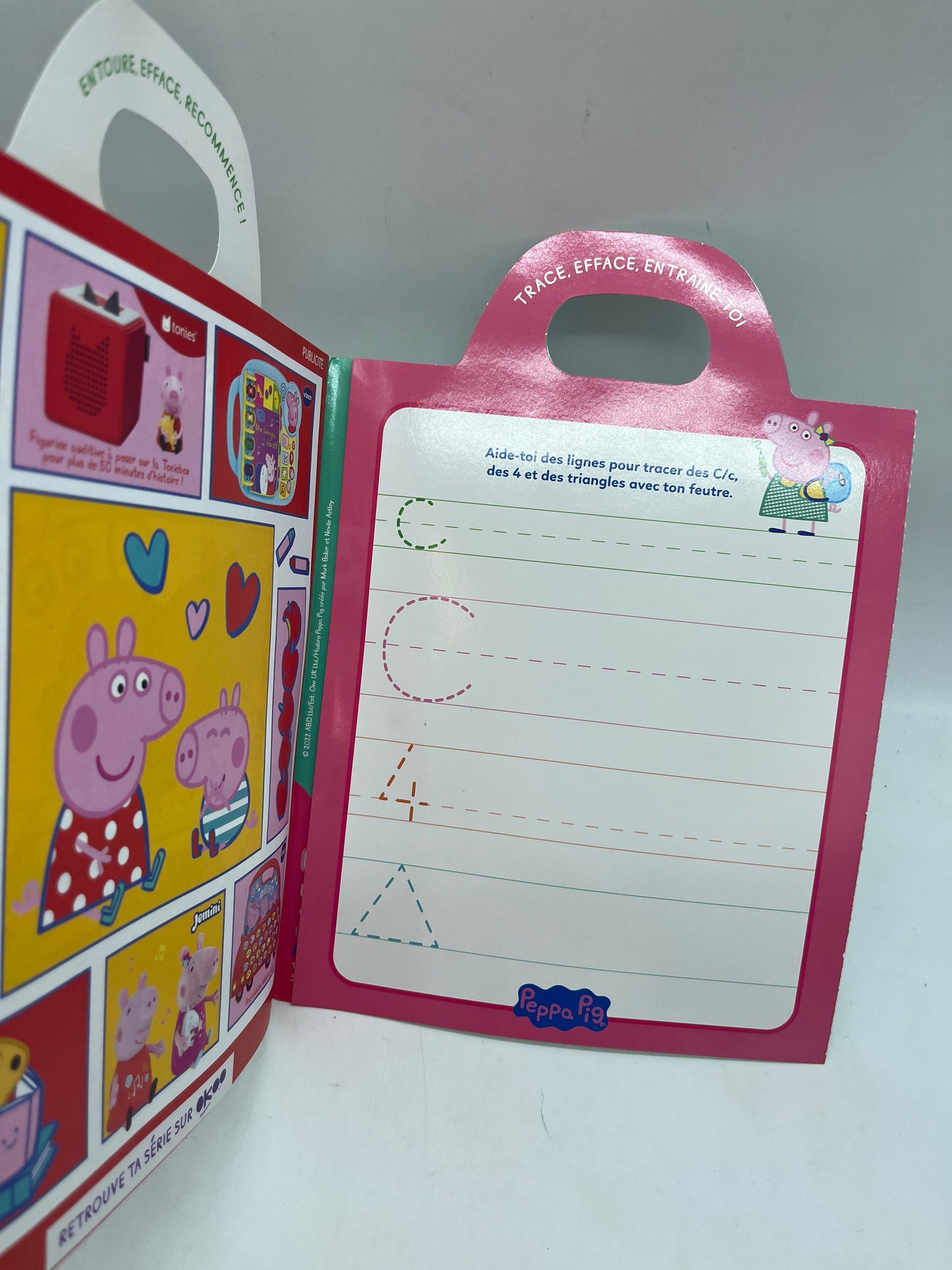 Livre d’activités Magazine Je Joue j’apprends Peppa pig Mon année de maternelle 80 gommettes couleur lettre chiffres numéro 37 lettre C Neuf