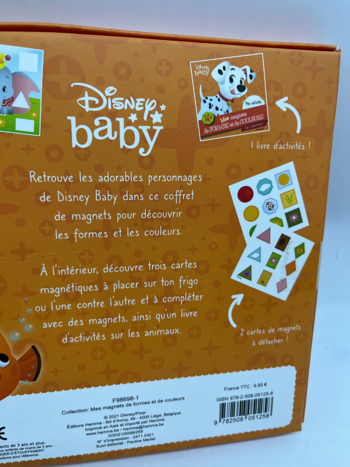 Pochette d’activité mes magnets de forme de couleur Disney baby théme les animaux neuf