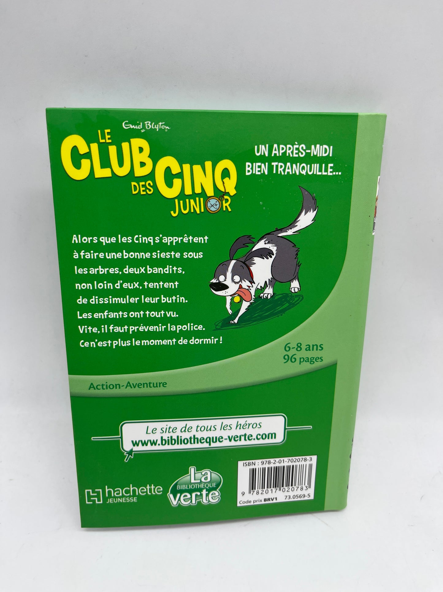 Livre histoire Ma bibliothèque verte Le club des cinq Junior Un après-midi bien tranquille Neuf