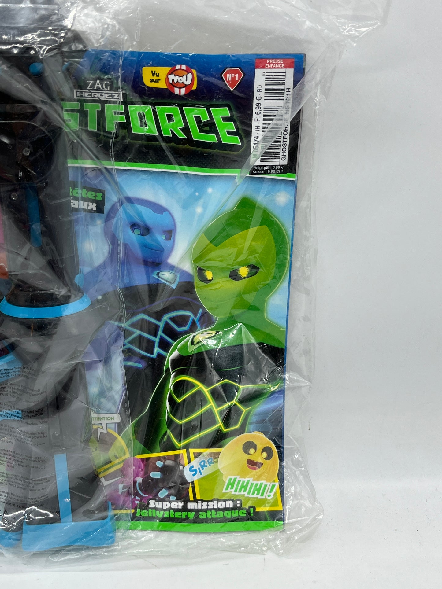 livre d’activité Magazine Ghostforce Alien avec son pistolet Neuf !