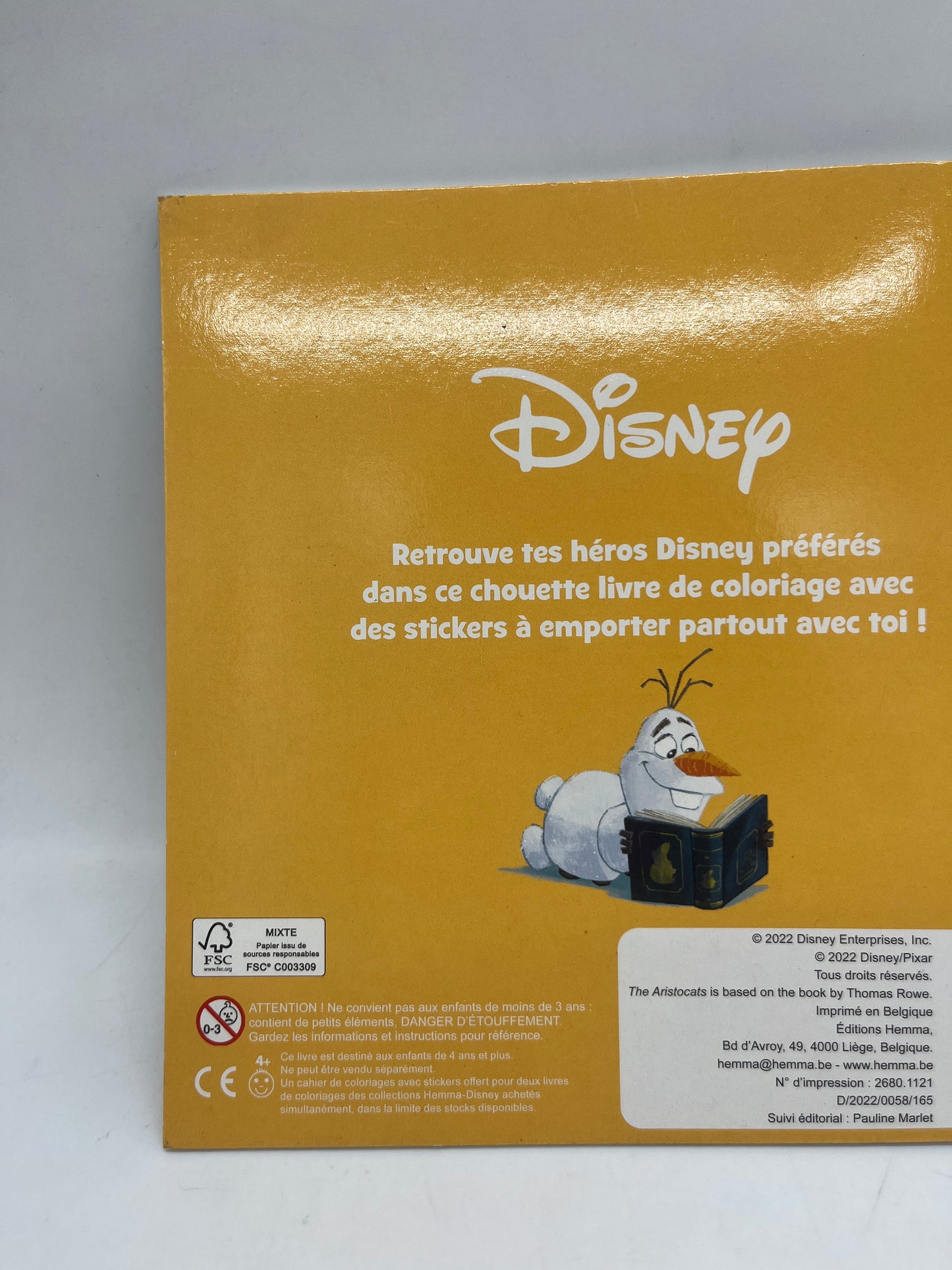 Livre d’activité Magazine Mon cahier de coloriage et stockers Disney Neuf