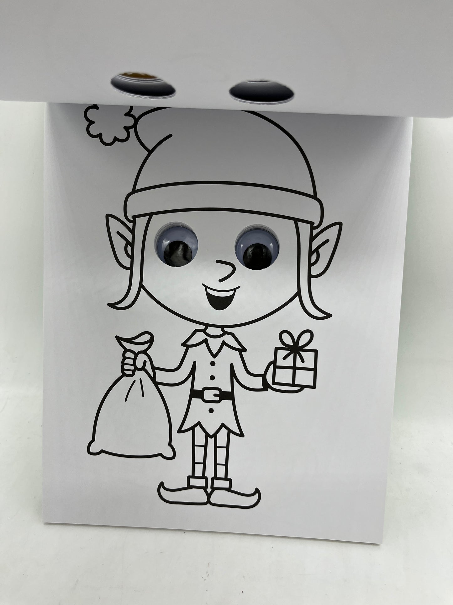 Livre d’activités de Noël Coloriage avec ces personnages avec les yeux mobile Neuf