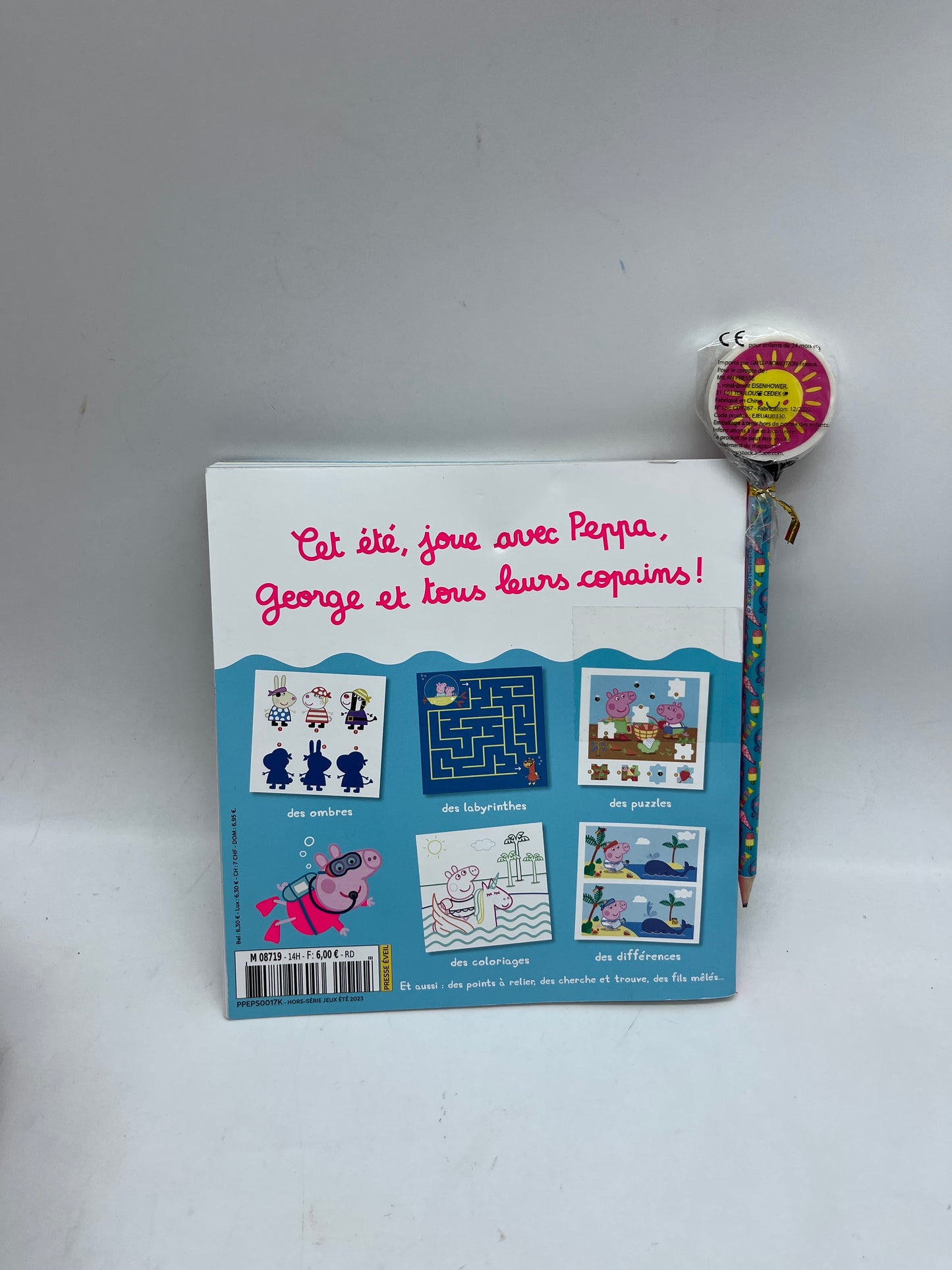 Livre d'activité 3- 6 ans 100% jeux Peppa pig Neuf avec son crayon Histoire jeux Thème Hiver Neuf (Copier)