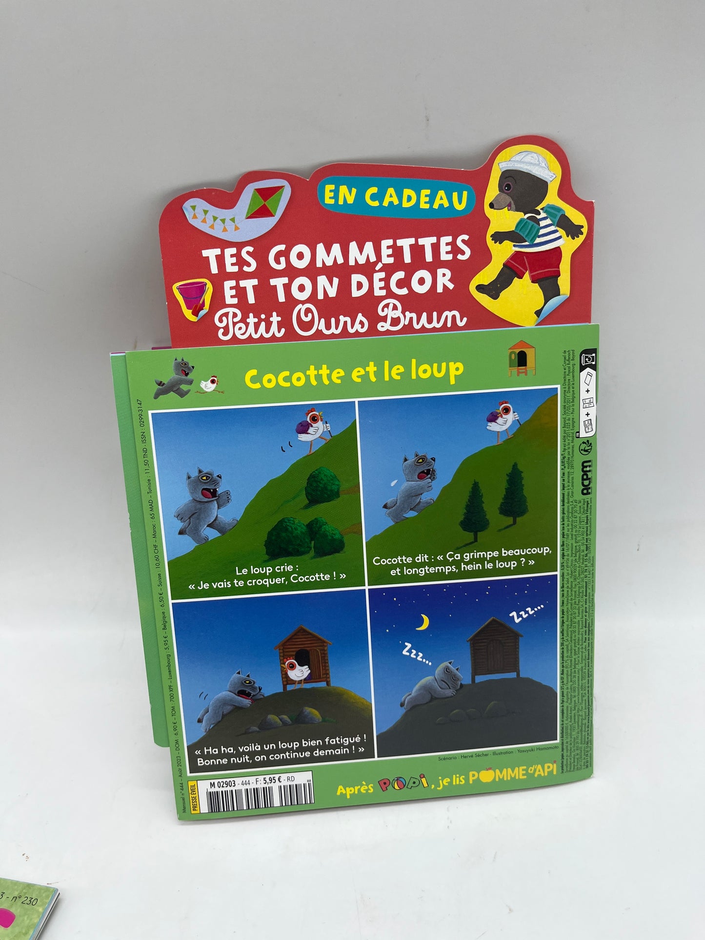 livre d’activité Magazine POPI Chouette c’est l’été Hors serie avec ces gommettes Petit ours Brun Neuf