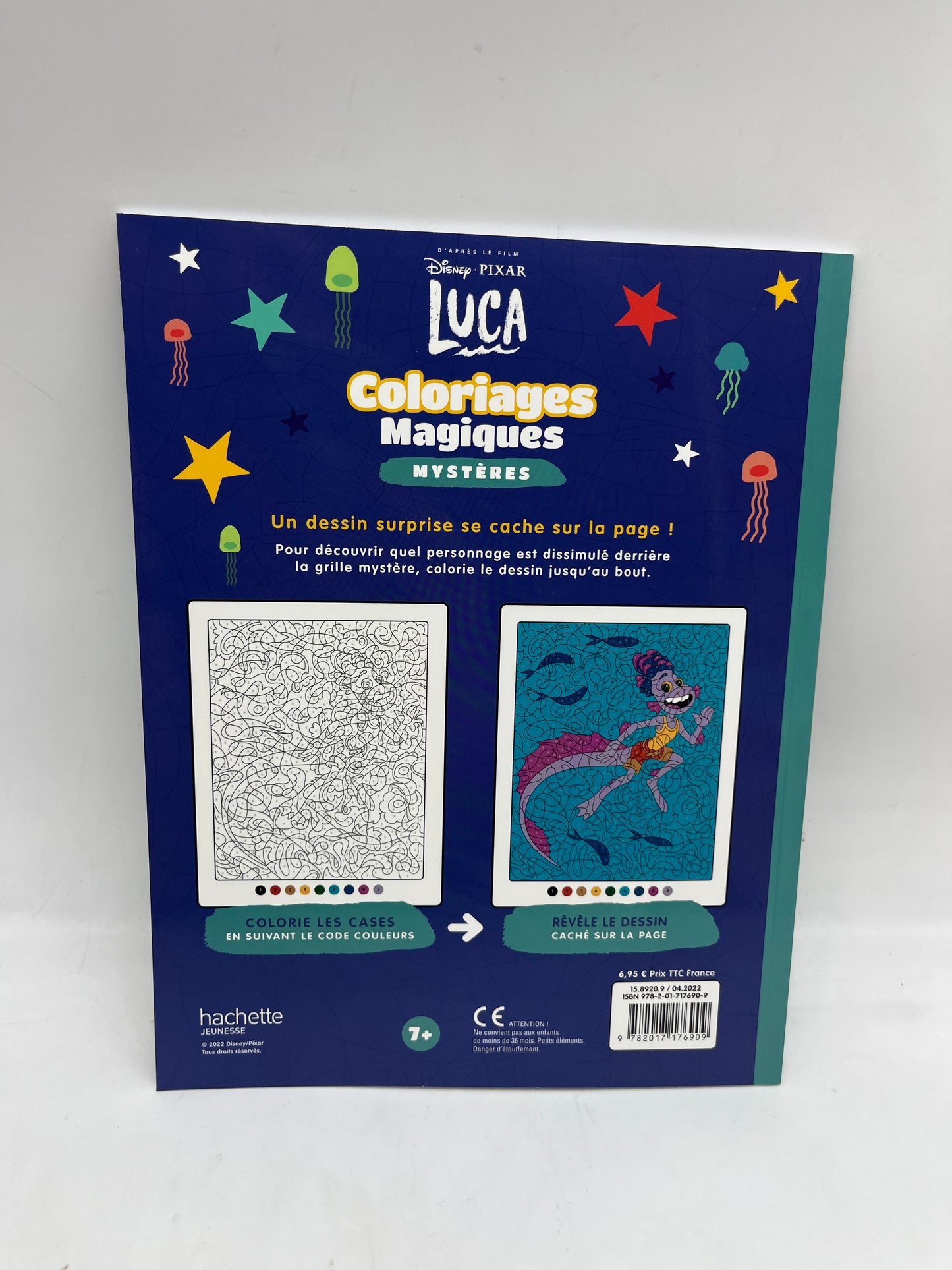 Livre de coloriages Mes coloriages Magique Mystère Disney Luca Neuf