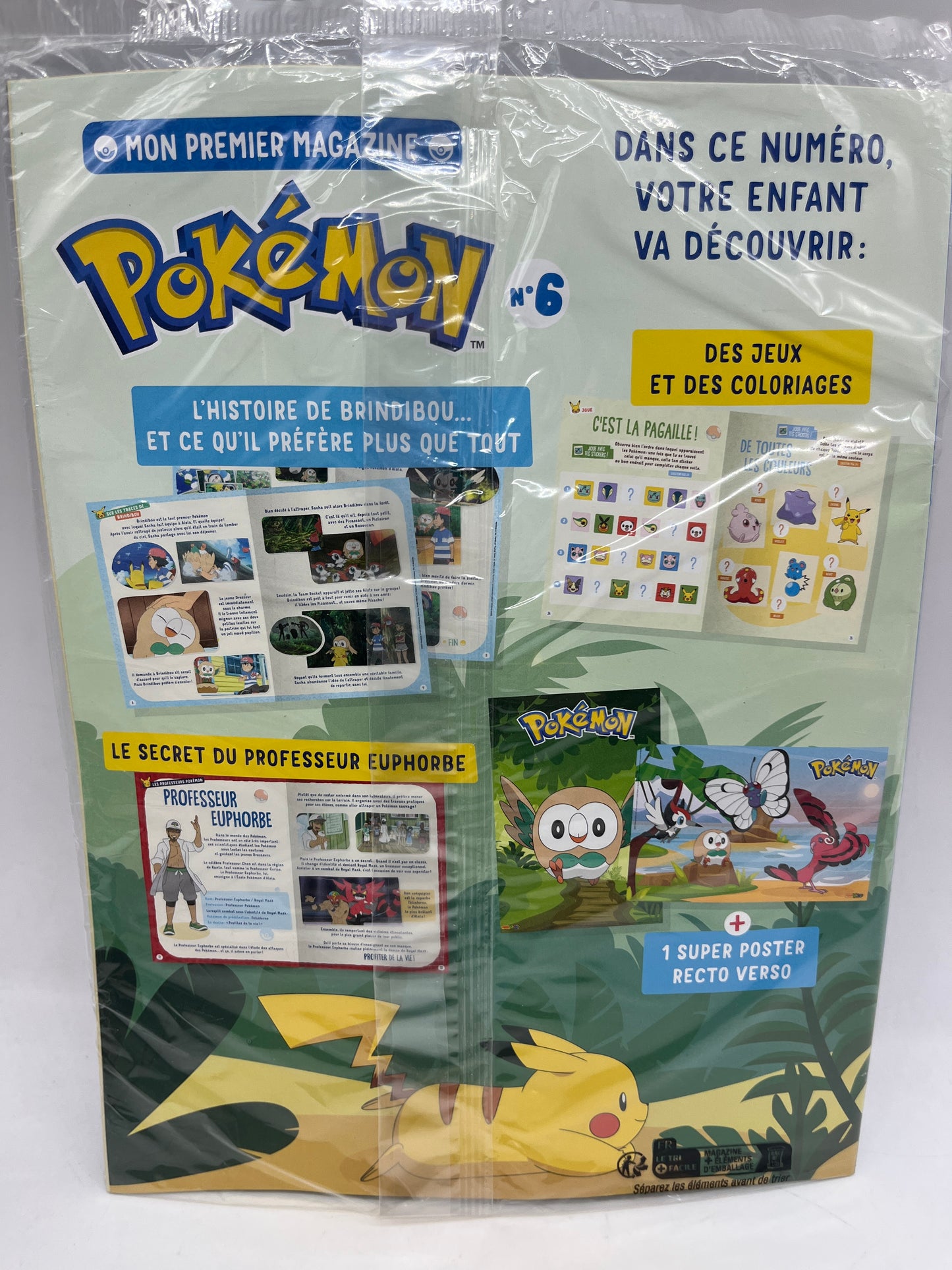 Livre d’activité mon premier Magazine Pokémon avec sa pokeball lance balles neuf