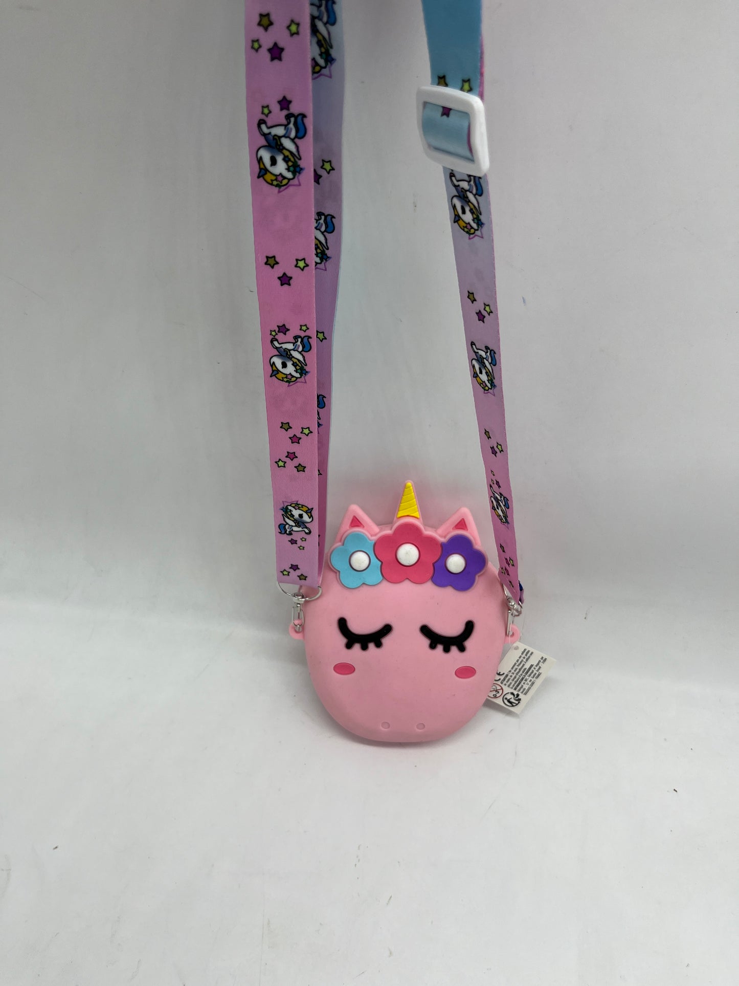 Petite sacoche sac à bandoulière Licorne en silicone 🦄 Neuf