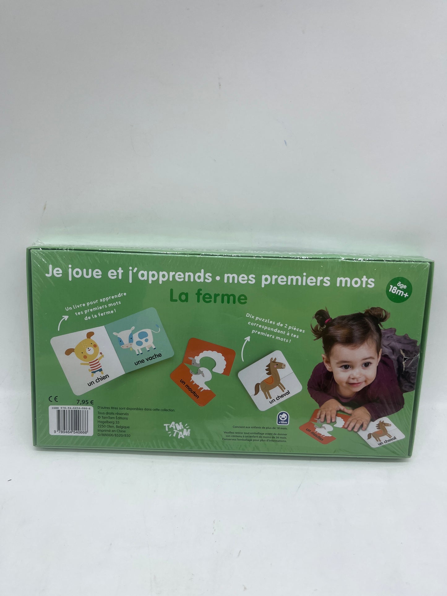 Coffre Mes premiers mots avec son livre et ses 10 puzzles de 2 pièces Neuf sous blister