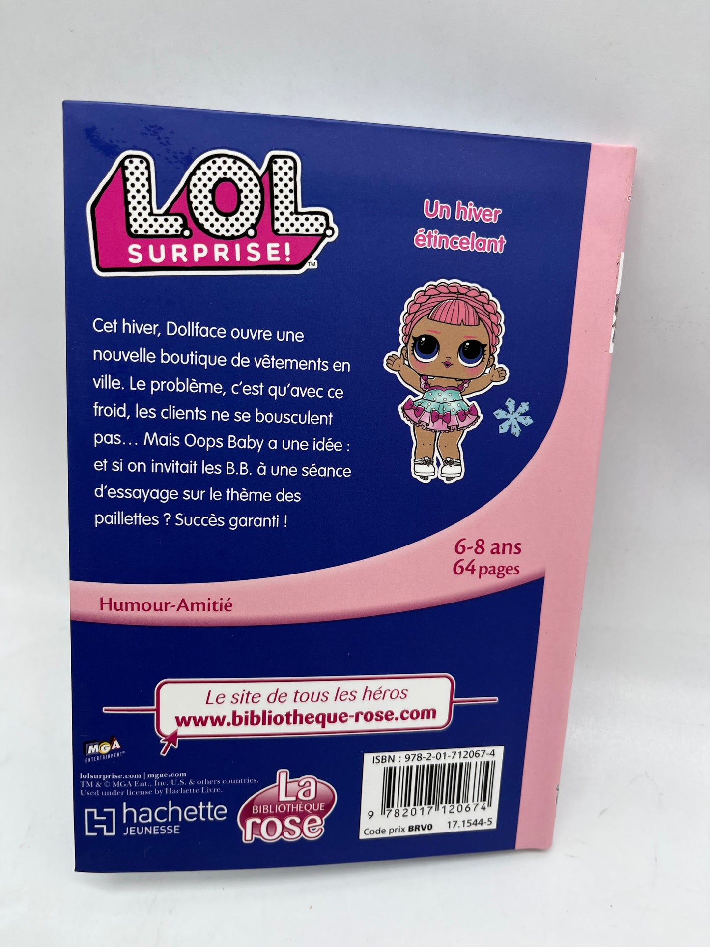 Livre histoire Ma bibliothèque rose Mes premières lectures L.O.L surprise! Un hiver étincelant Disney Neuf