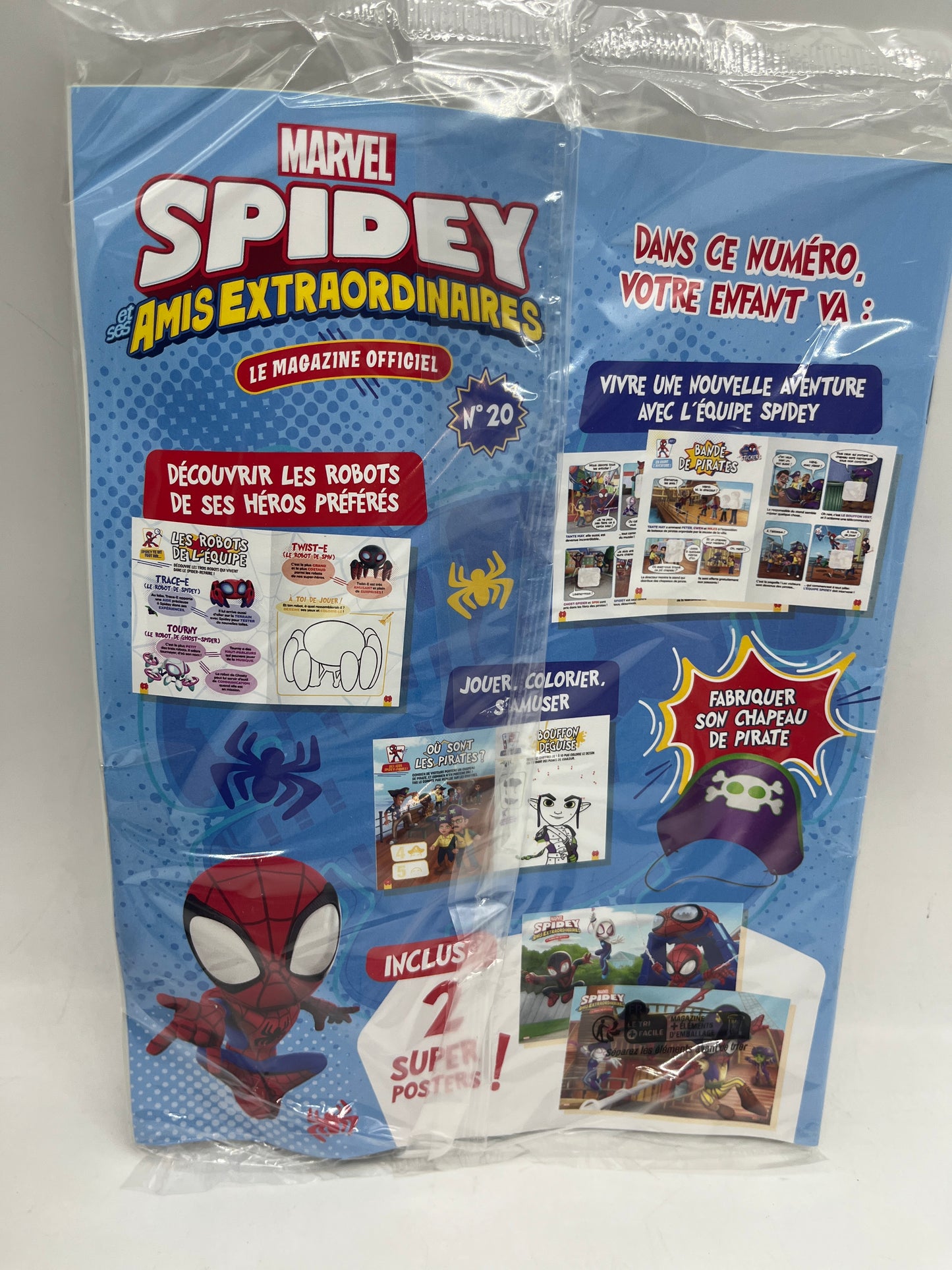 Livre d’activité magazines Disney Spidey avec son game water Spiderman Marvel Neuf