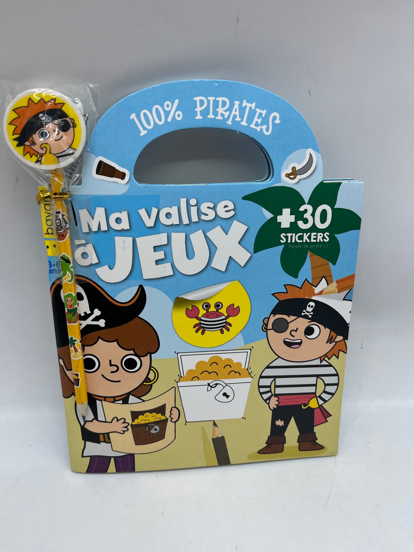 Livre d’activité Magazine Ma valise à jeux spécial Pirate avec crayon Neuf