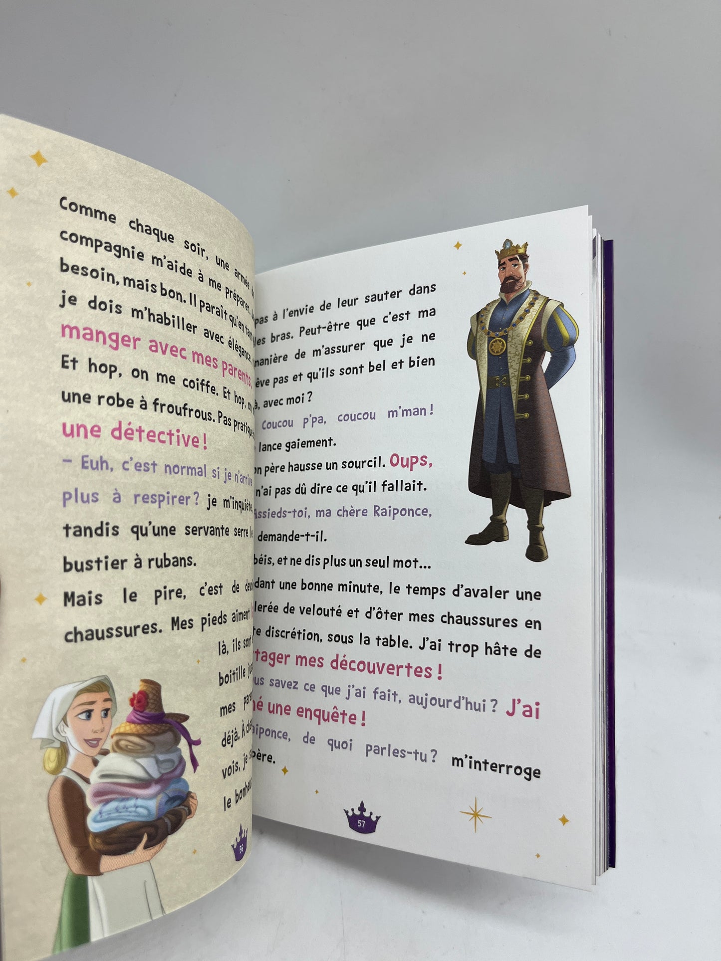 Livre Histoires Disney Princesses Les aventures de Raiponce enquête au royaumes Format poche Neuf