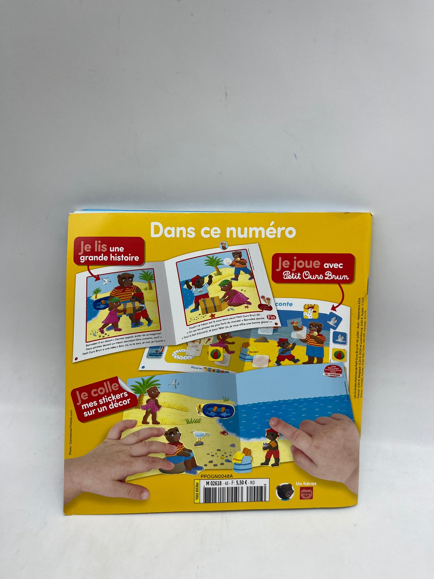 Livre d’activité magazine Les grandes histoires de Petit Ours Brun thème La chasse aux trésors Neuf !